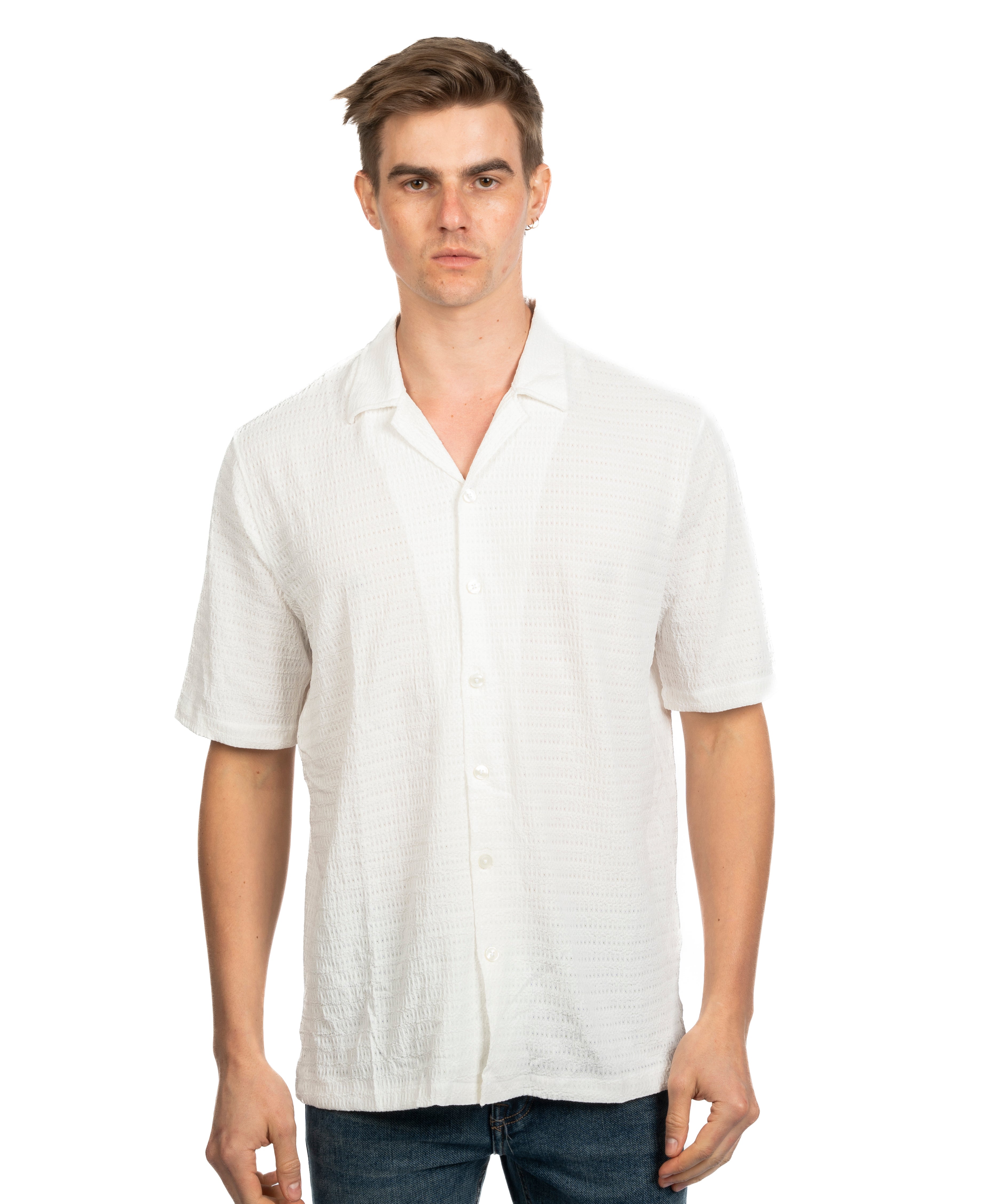 Half Sleeve Shirt - Men - Plain