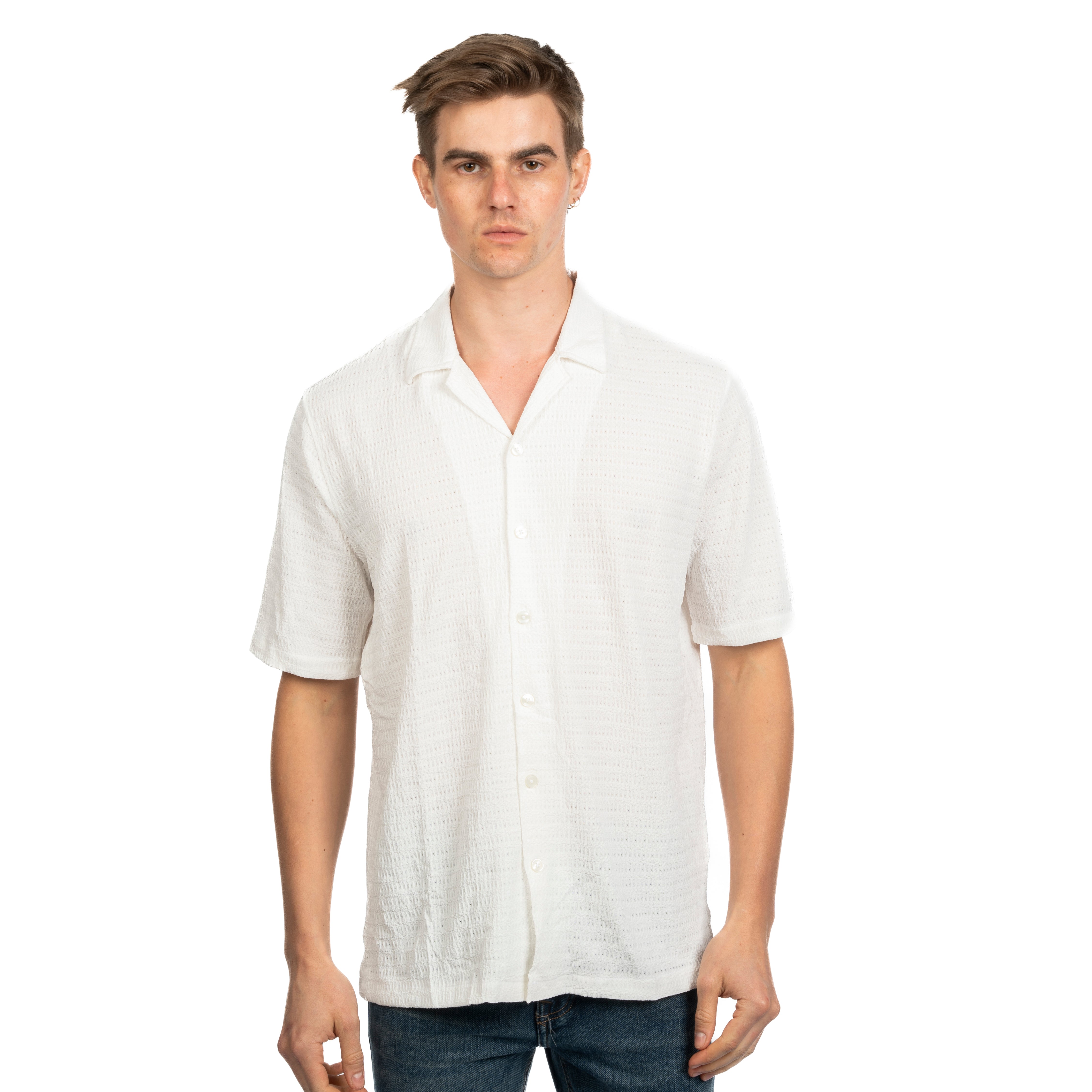Half Sleeve Shirt - Men - Plain