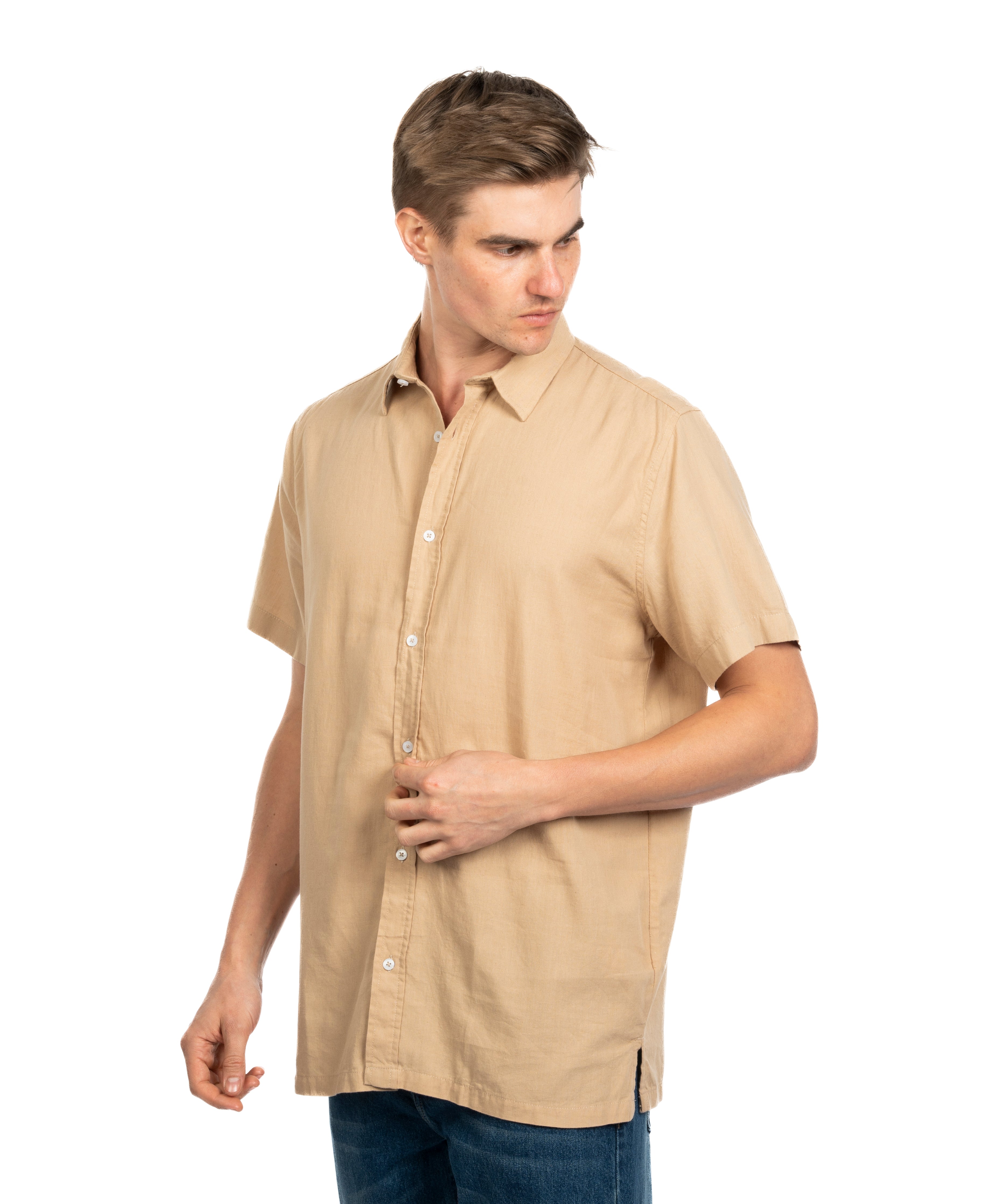 Half Sleeve Shirt - Men - Striped