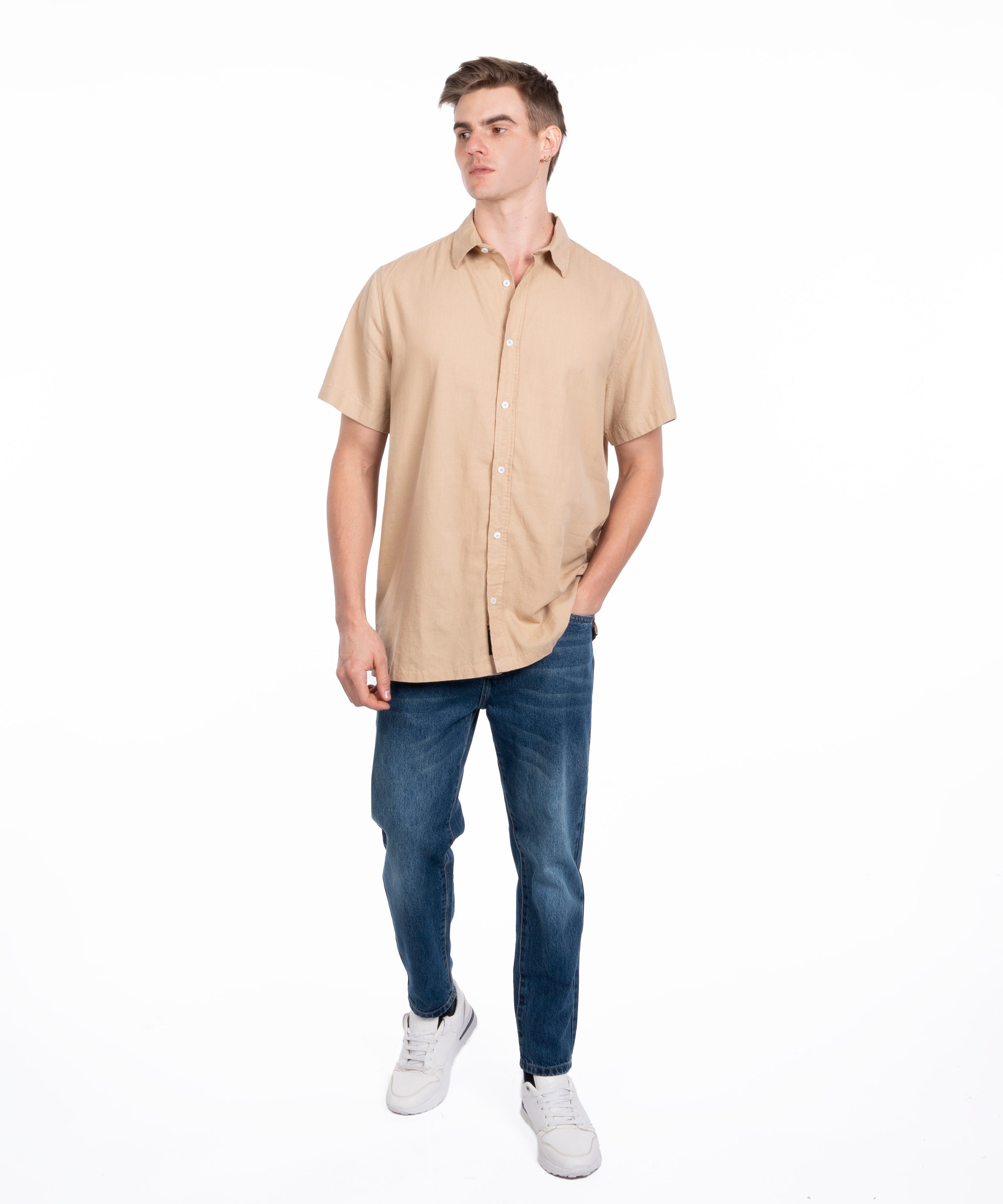 Half Sleeve Shirt - Men - Striped