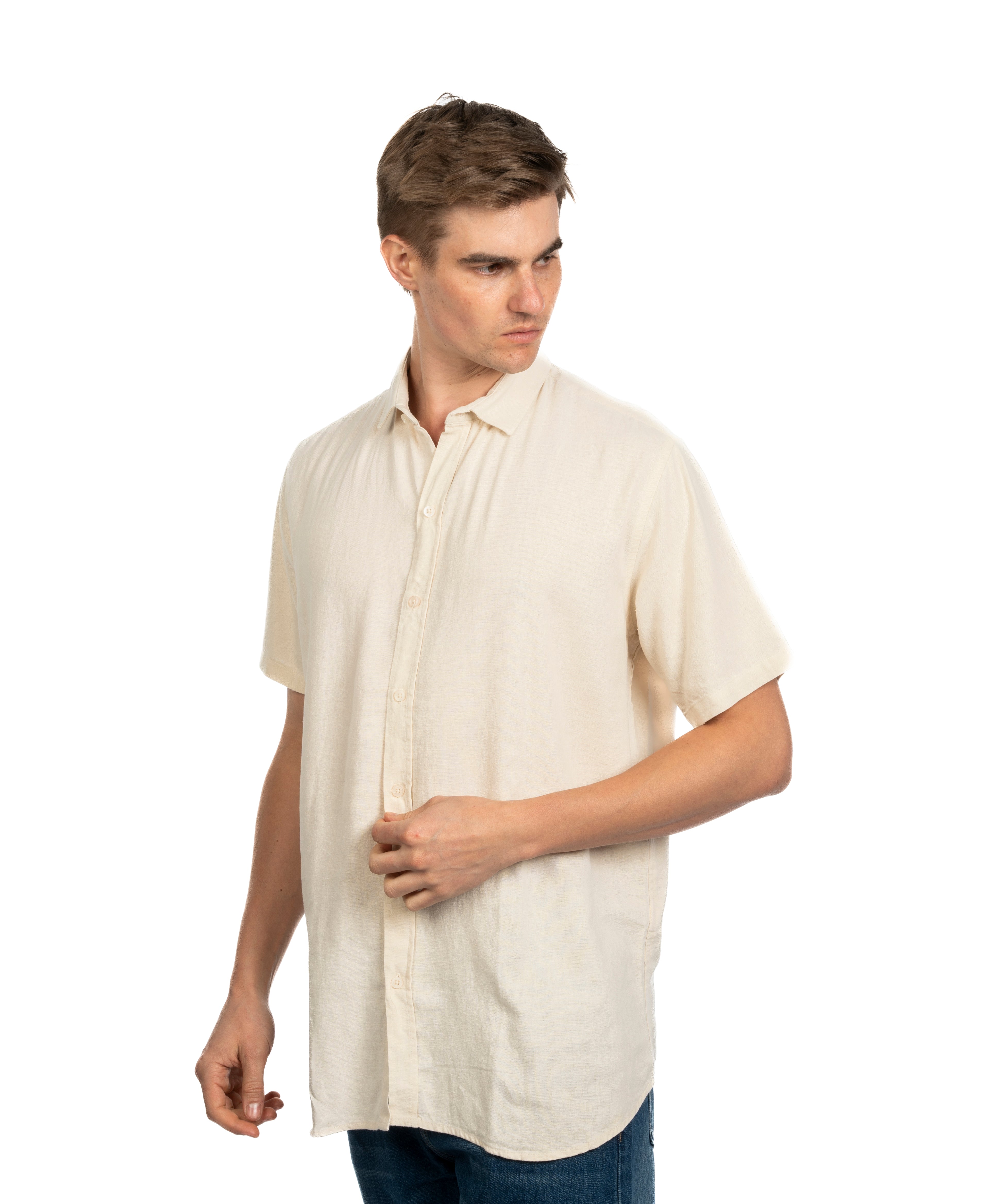 Half Sleeve Shirt - Men - Plain