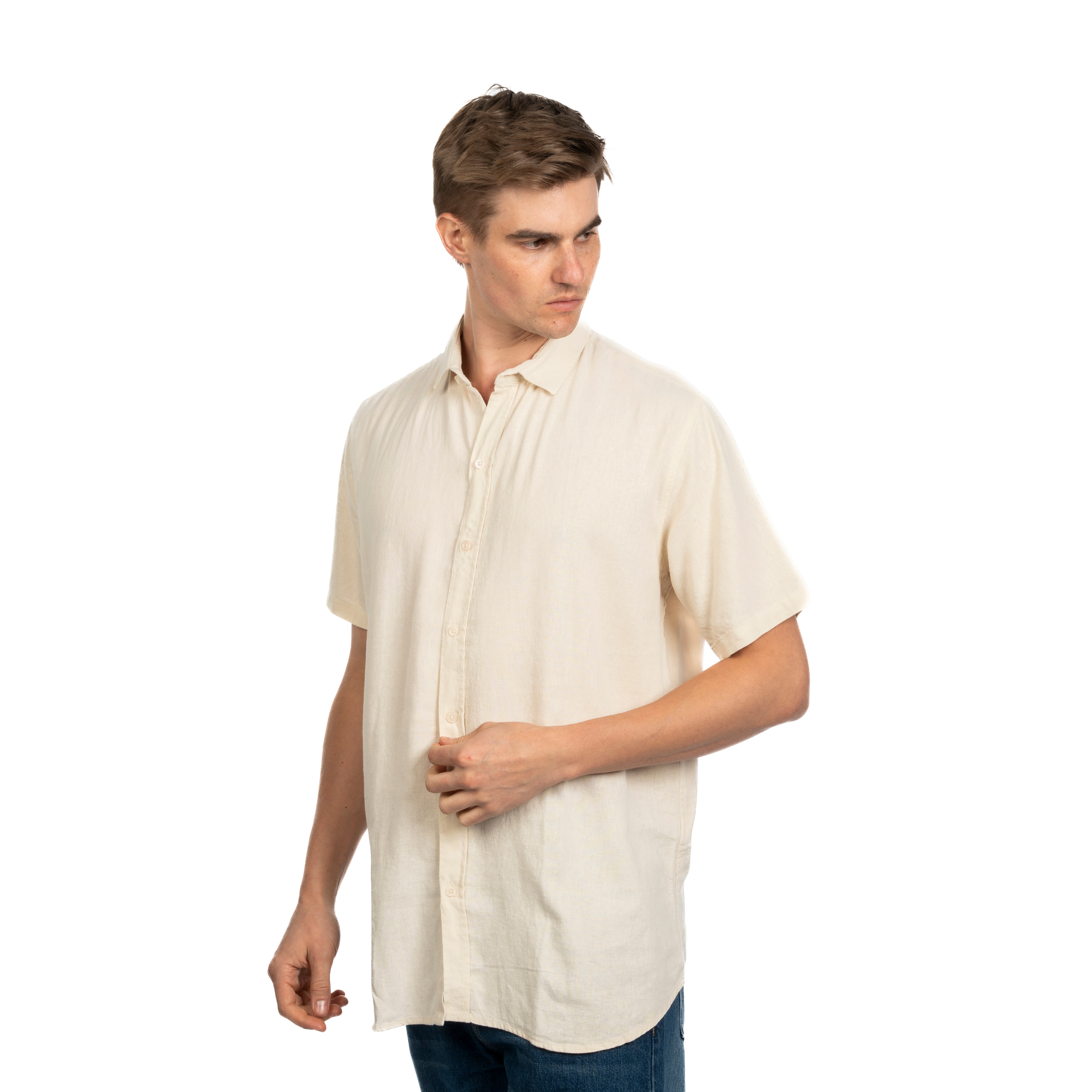 Half Sleeve Shirt - Men - Plain