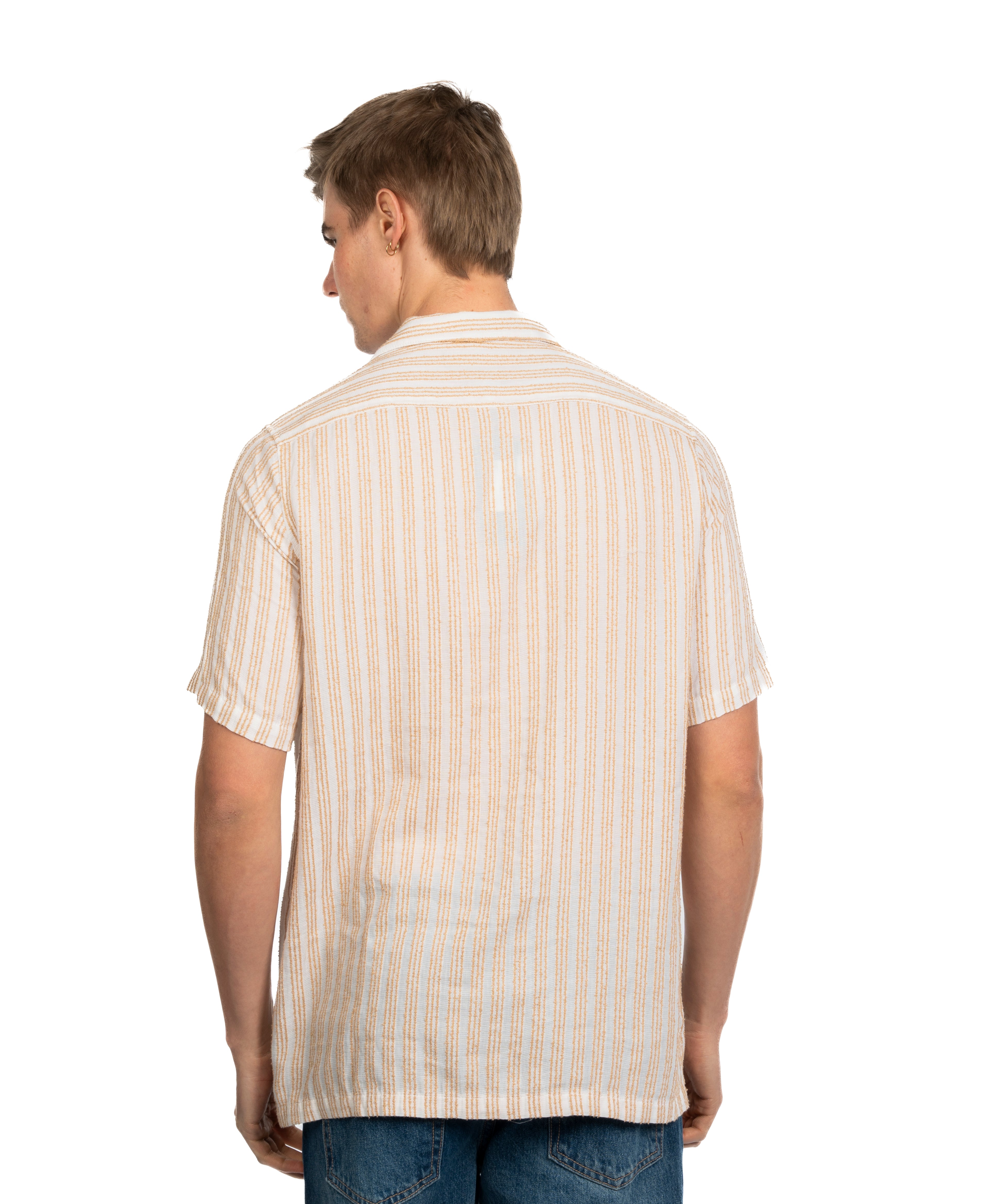 Half Sleeve Shirt - Men - Striped