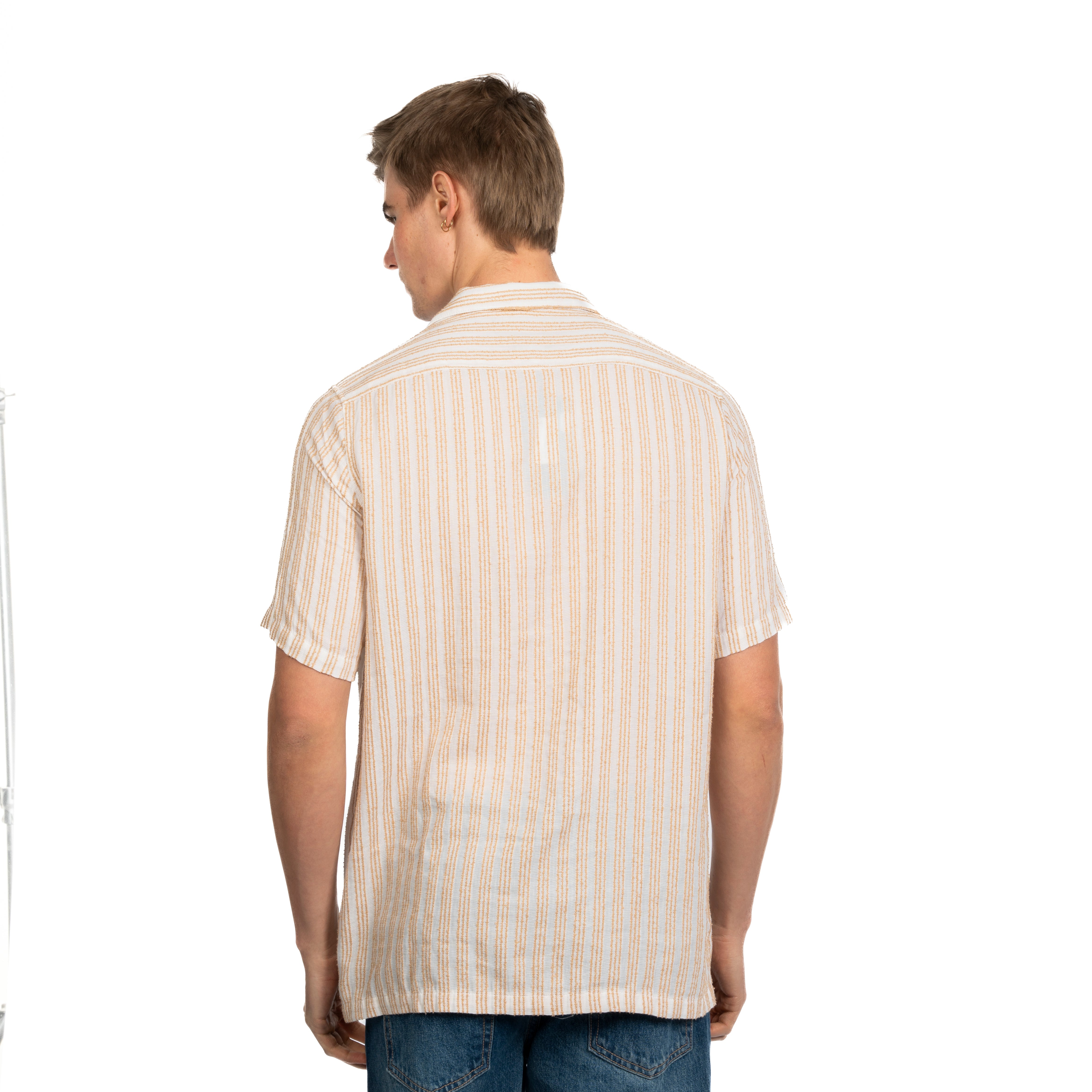 Half Sleeve Shirt - Men - Striped