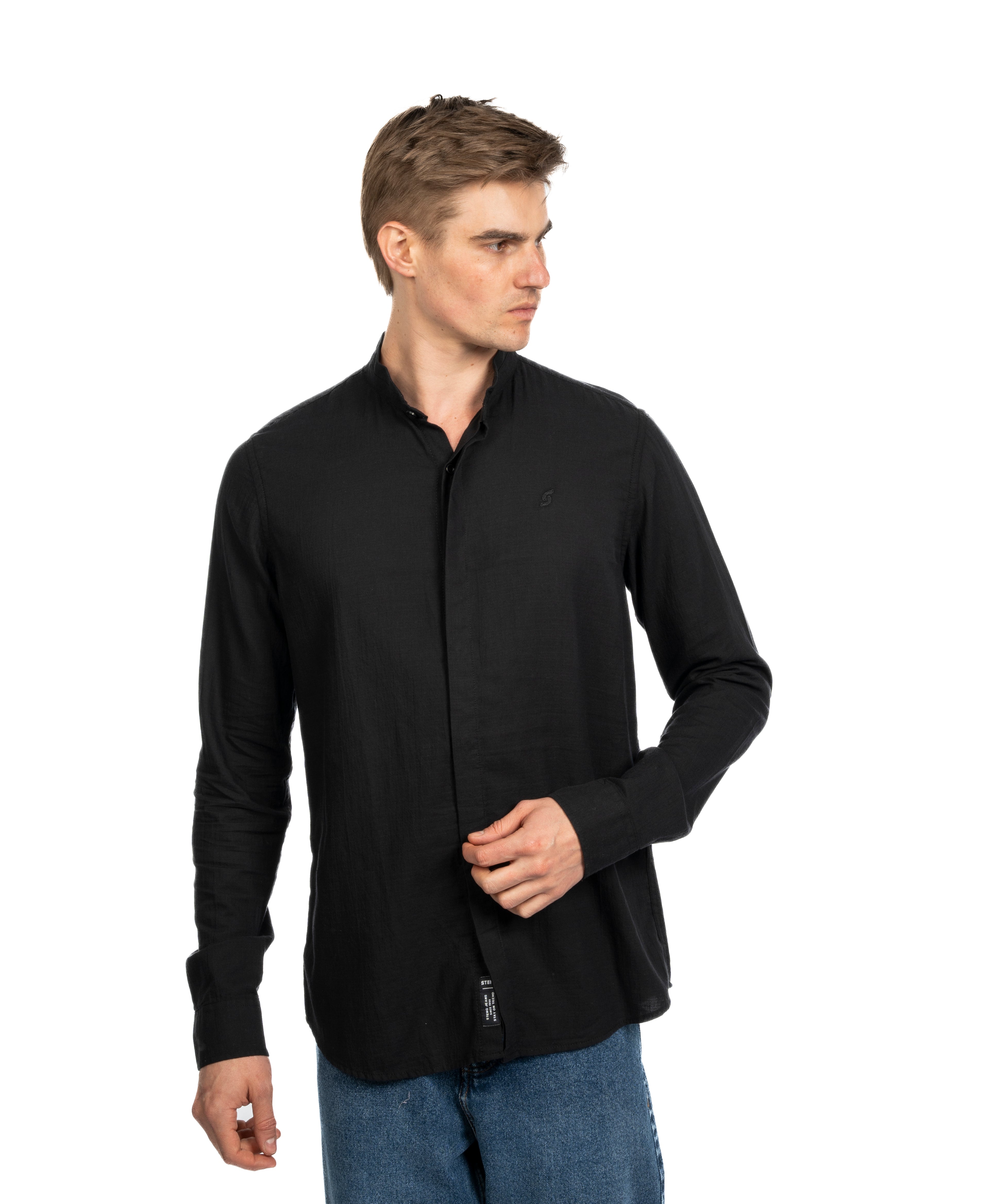 Long Sleeve Shirt - Men - Plain