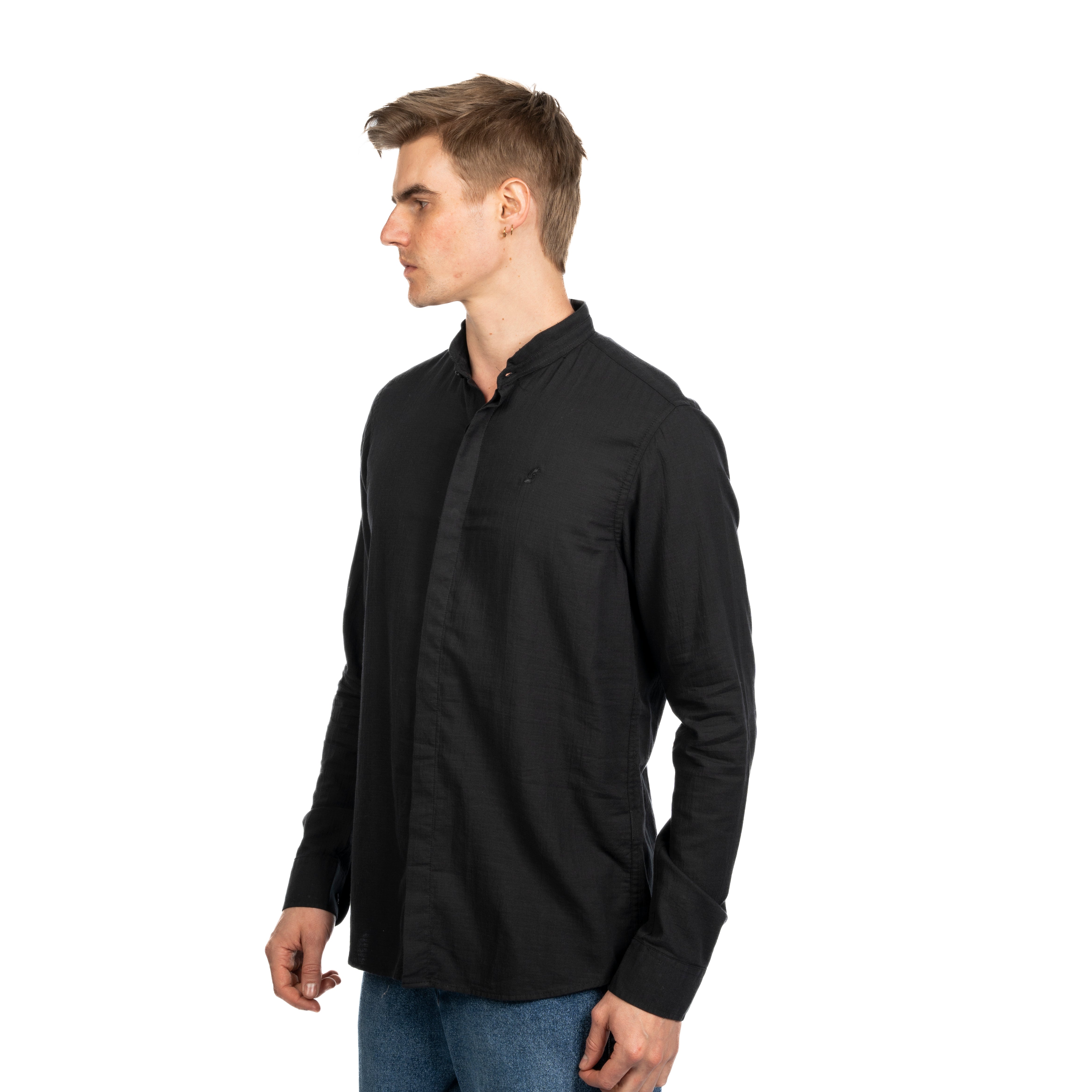 Long Sleeve Shirt - Men - Plain