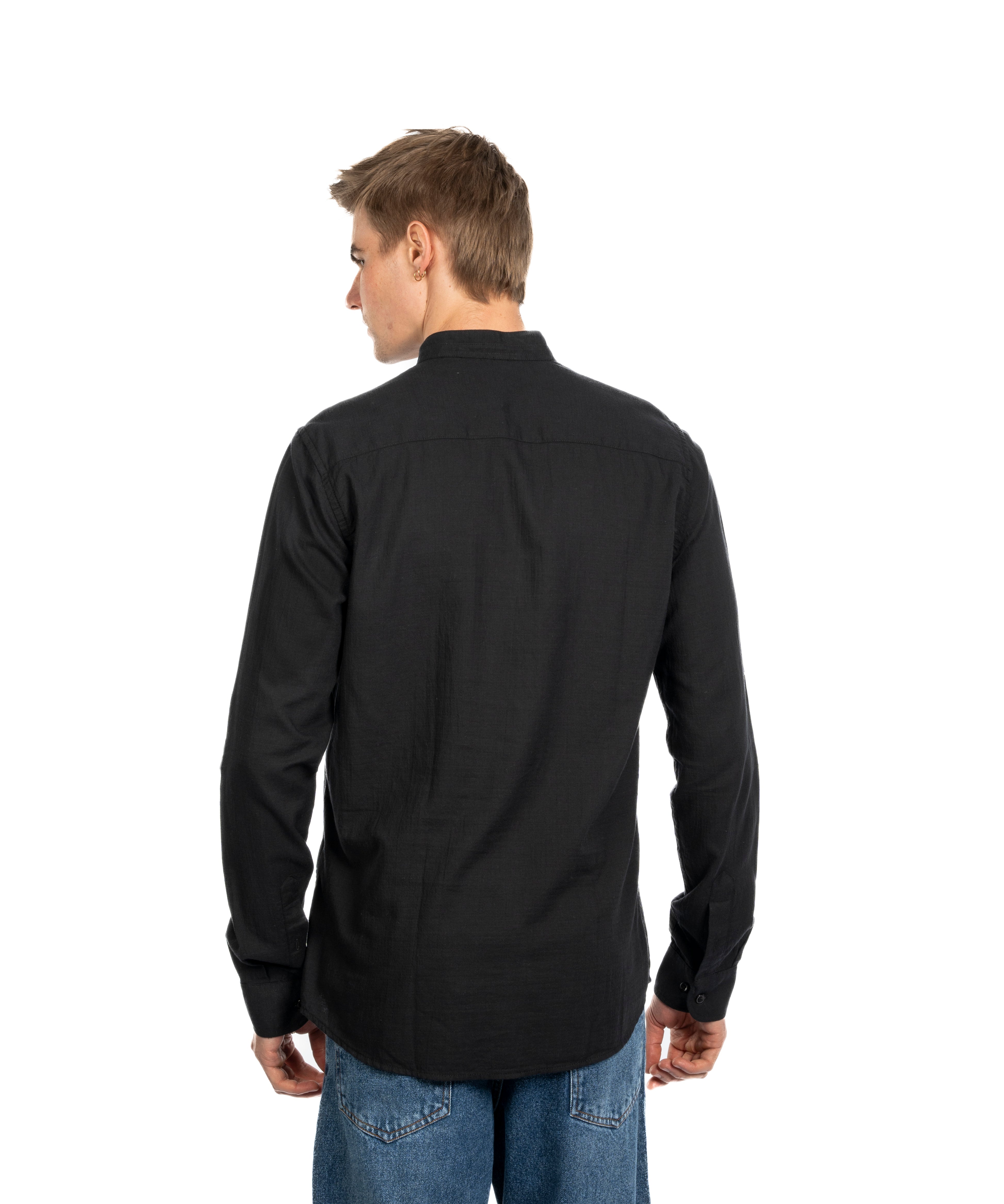 Long Sleeve Shirt - Men - Plain