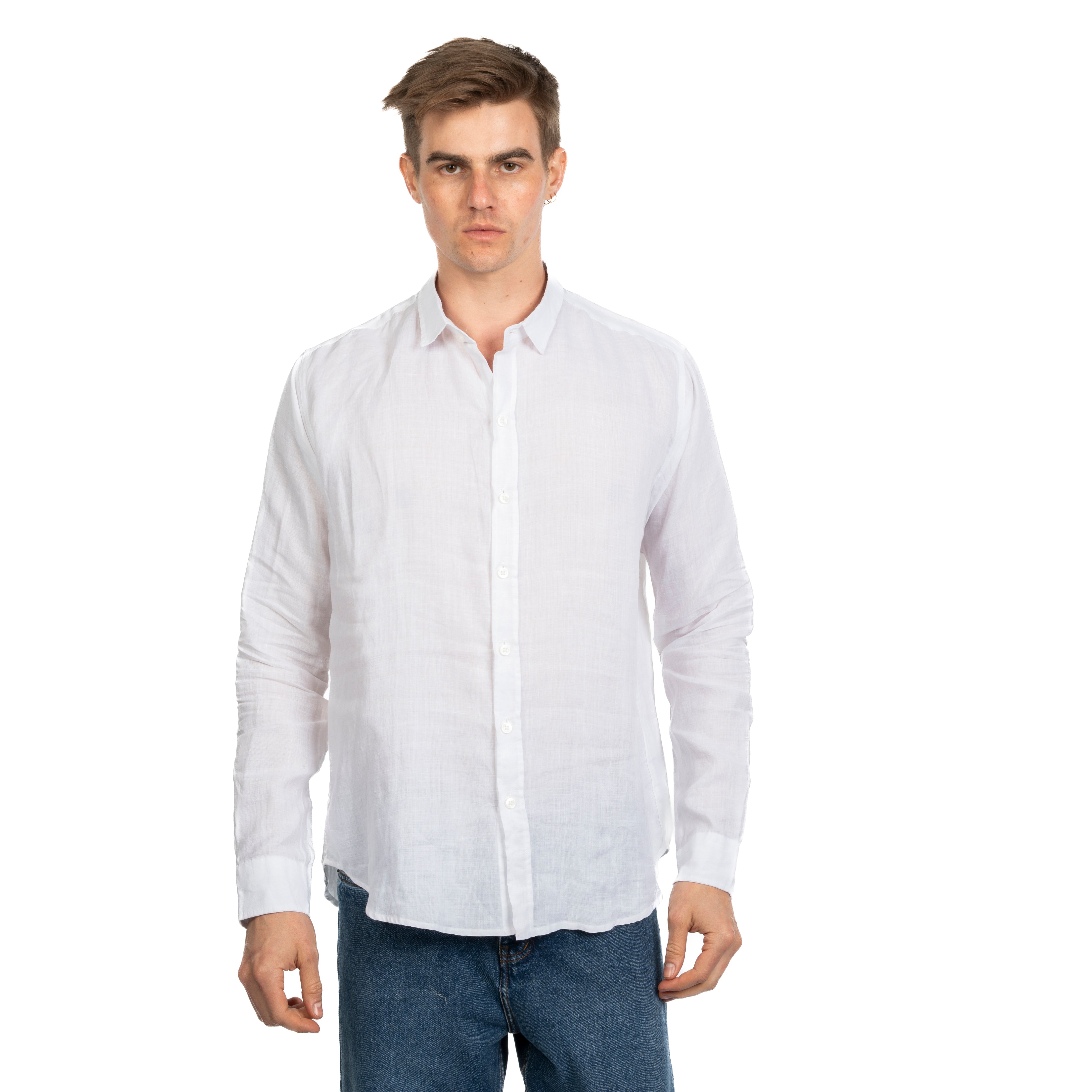 Long Sleeve Shirt - Men - Plain