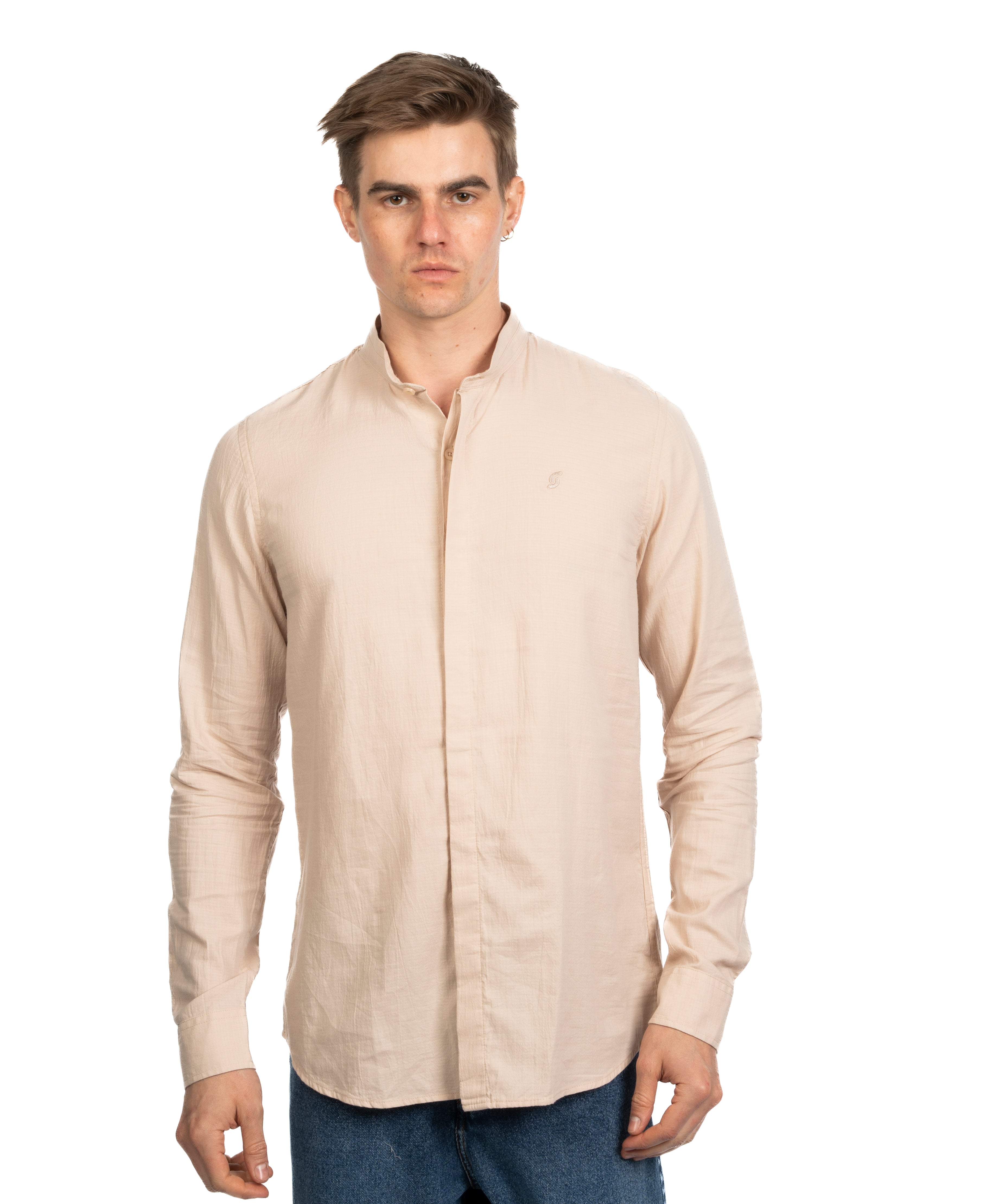 Long Sleeve Shirt - Men - Plain