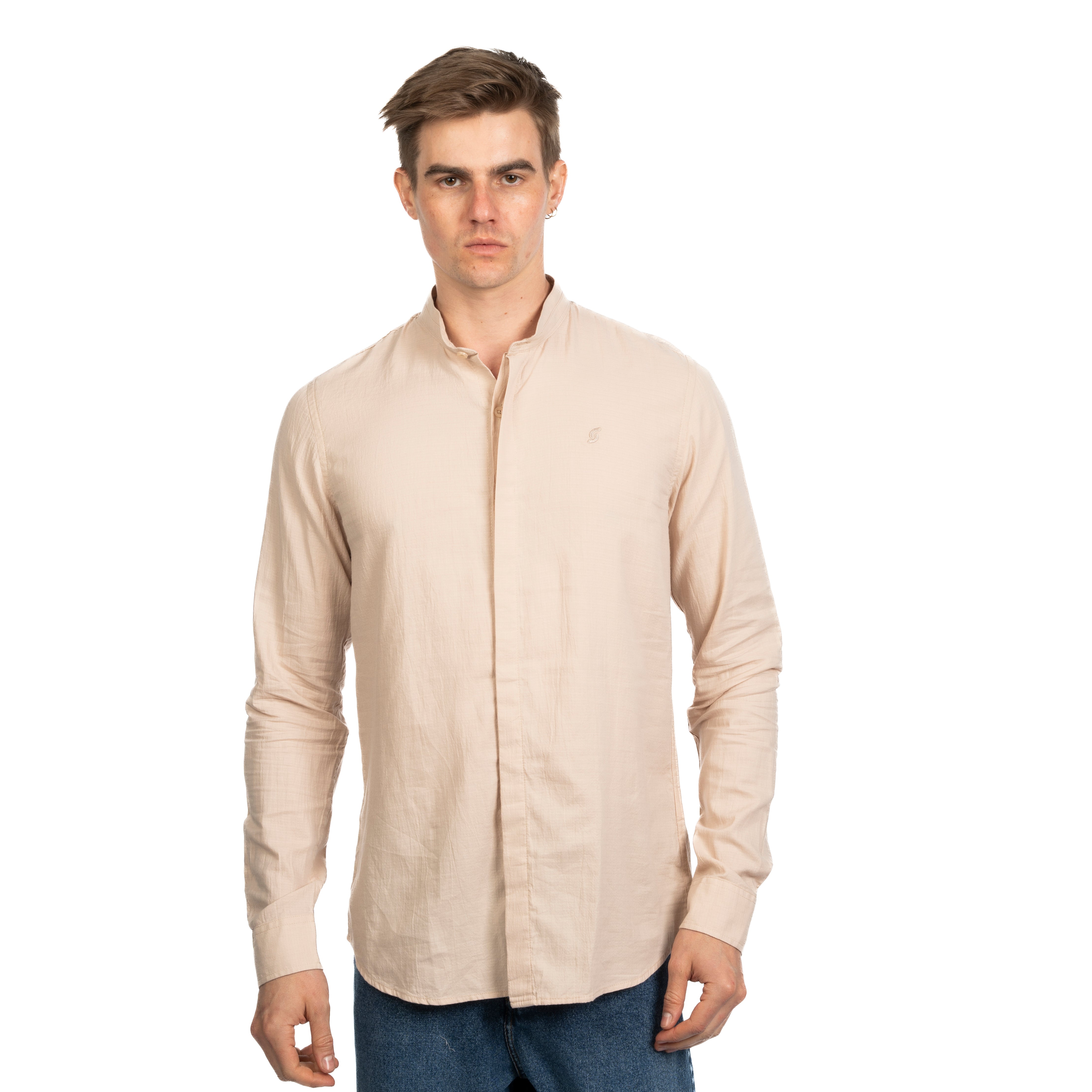 Long Sleeve Shirt - Men - Plain