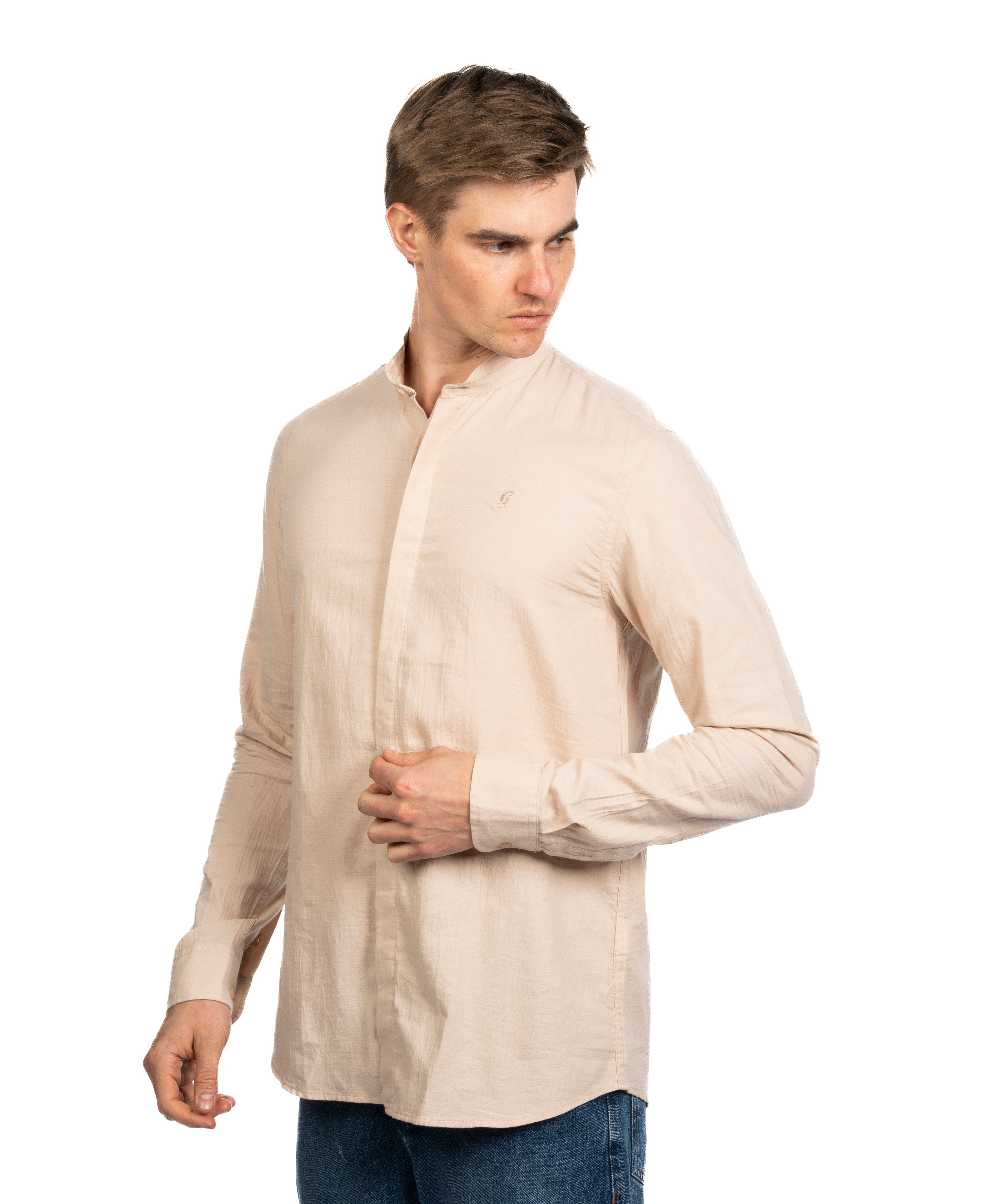 Long Sleeve Shirt - Men - Plain