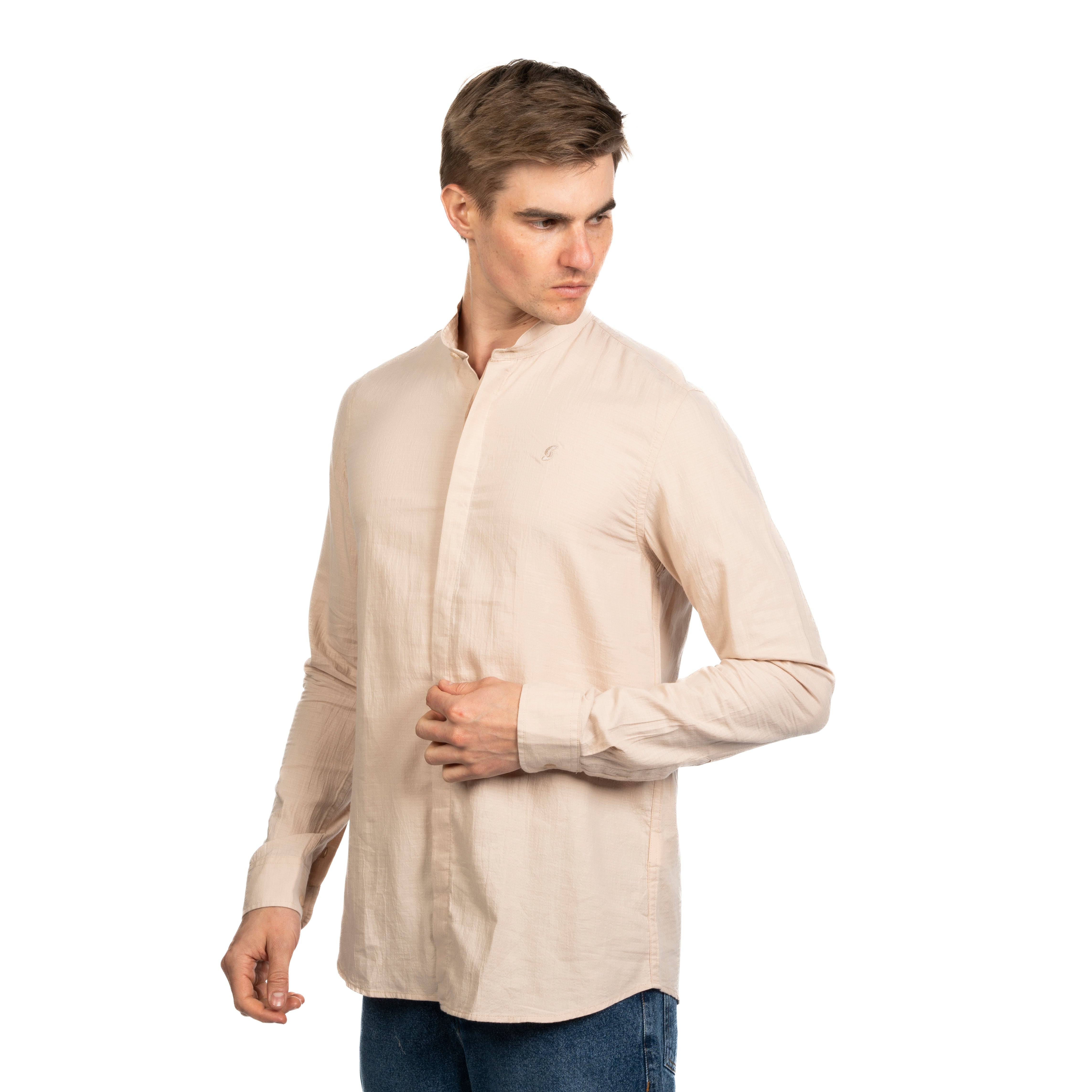 Long Sleeve Shirt - Men - Plain