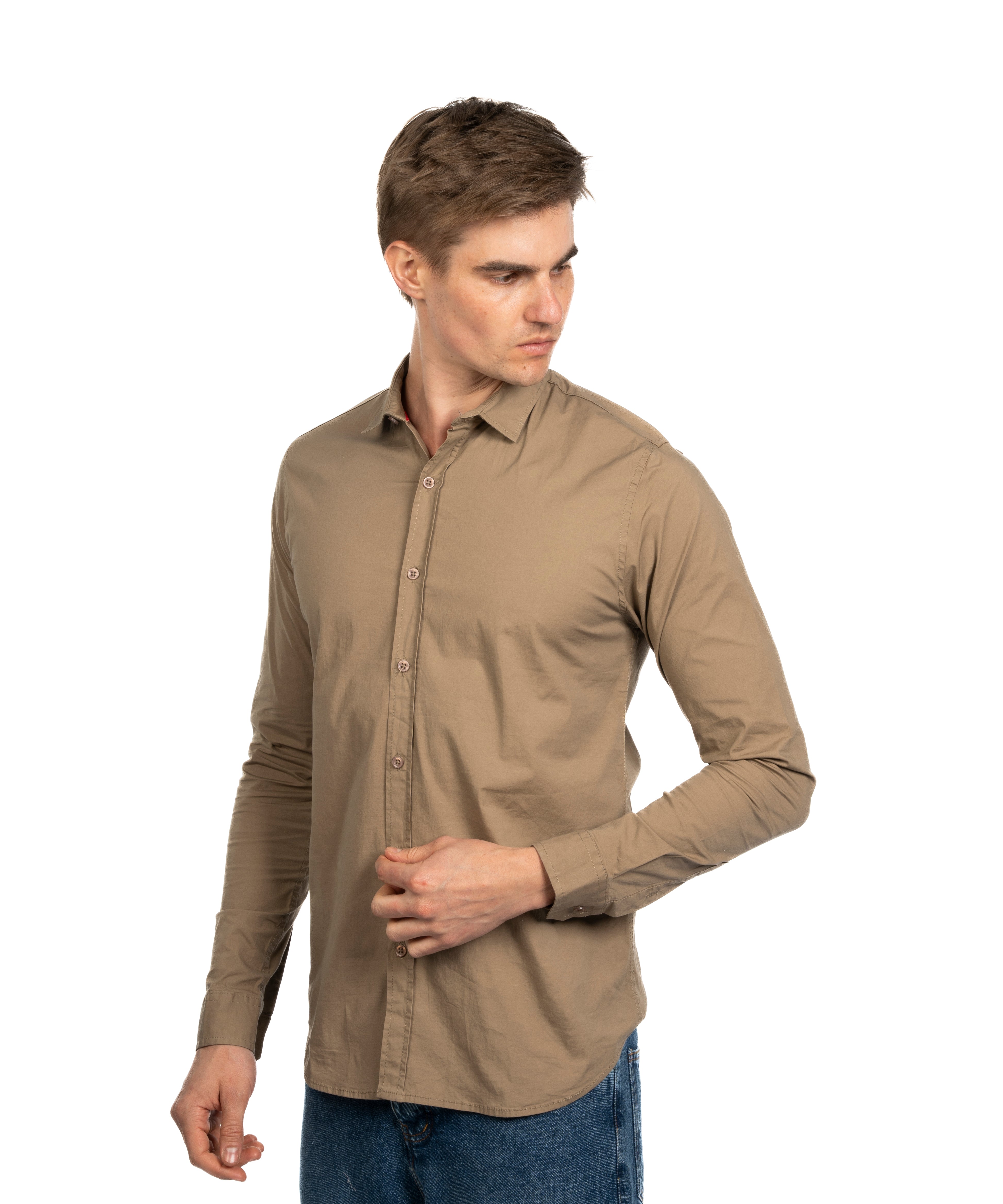 Long Sleeve Shirt - Men - Plain