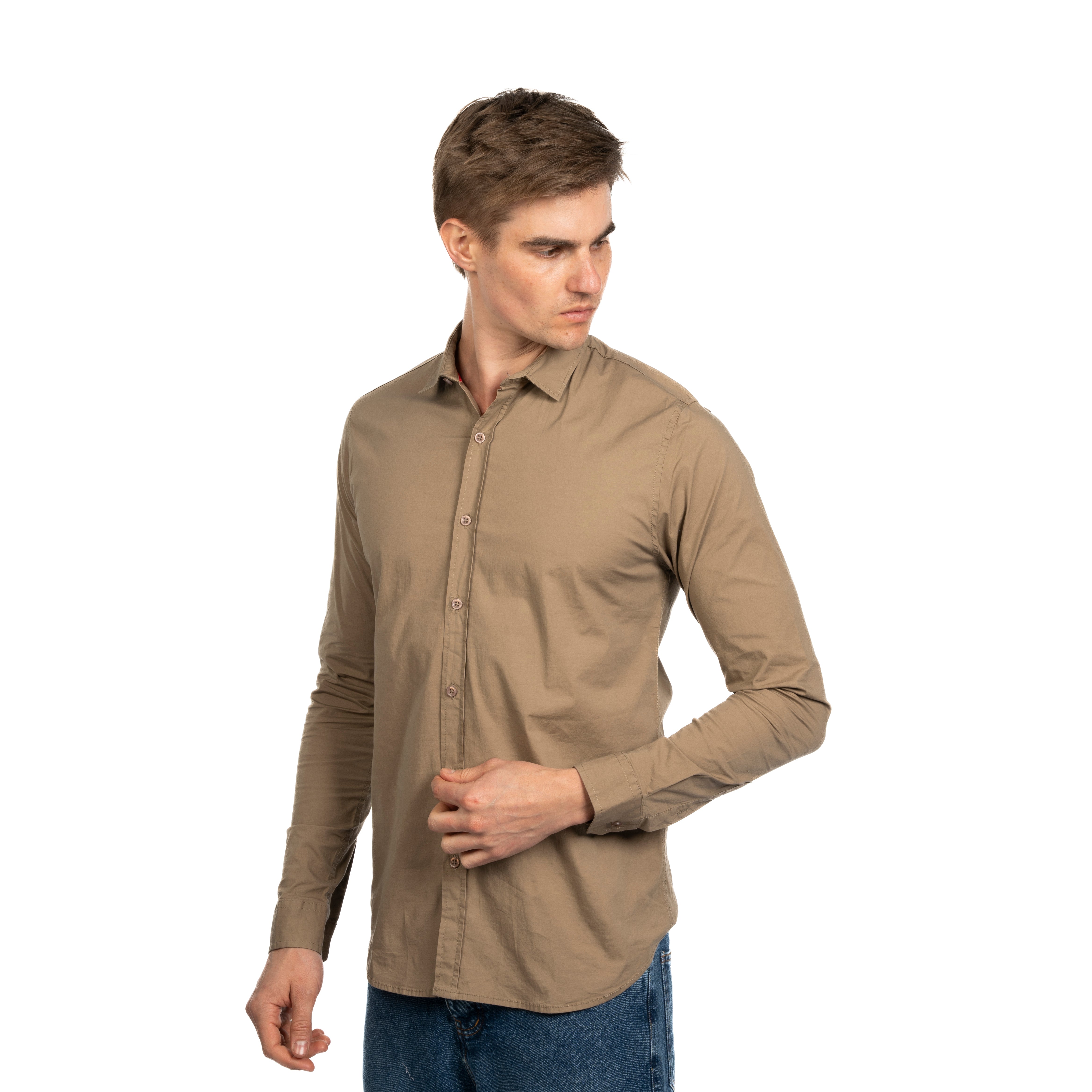 Long Sleeve Shirt - Men - Plain