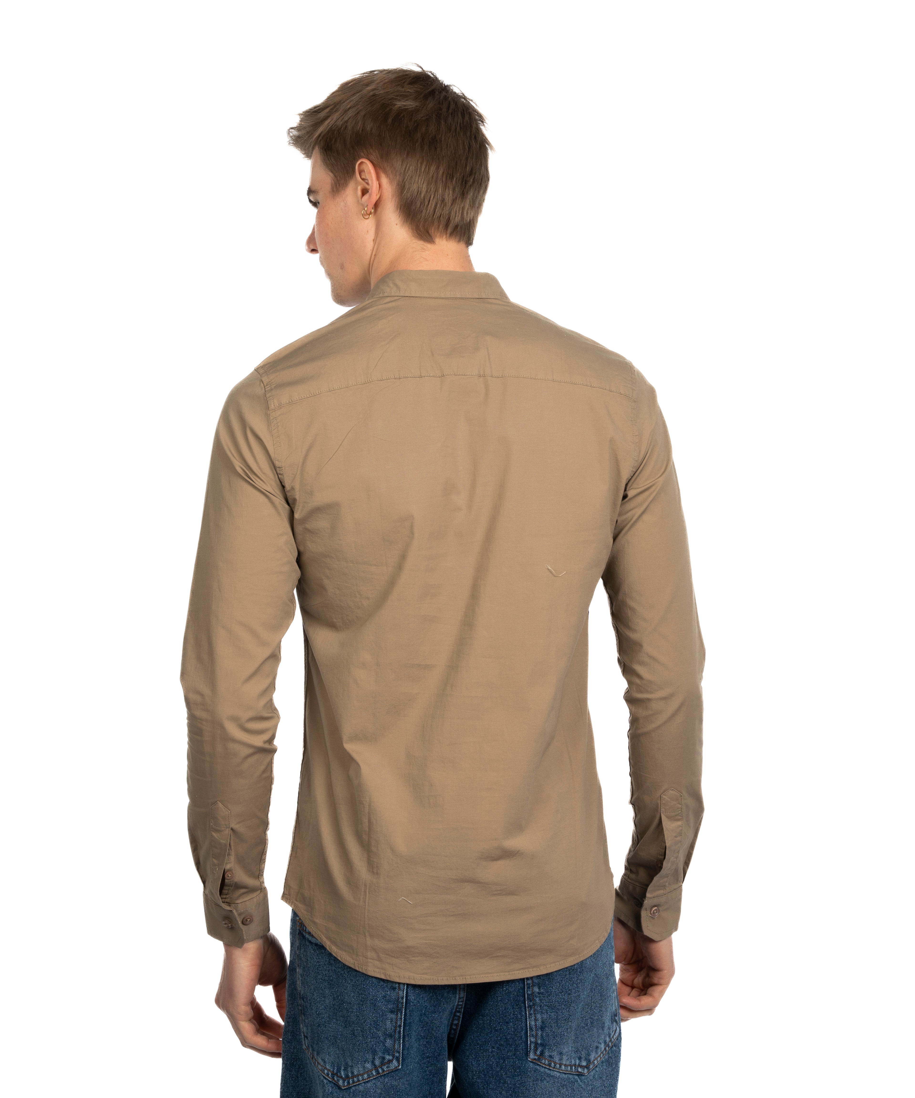 Long Sleeve Shirt - Men - Plain