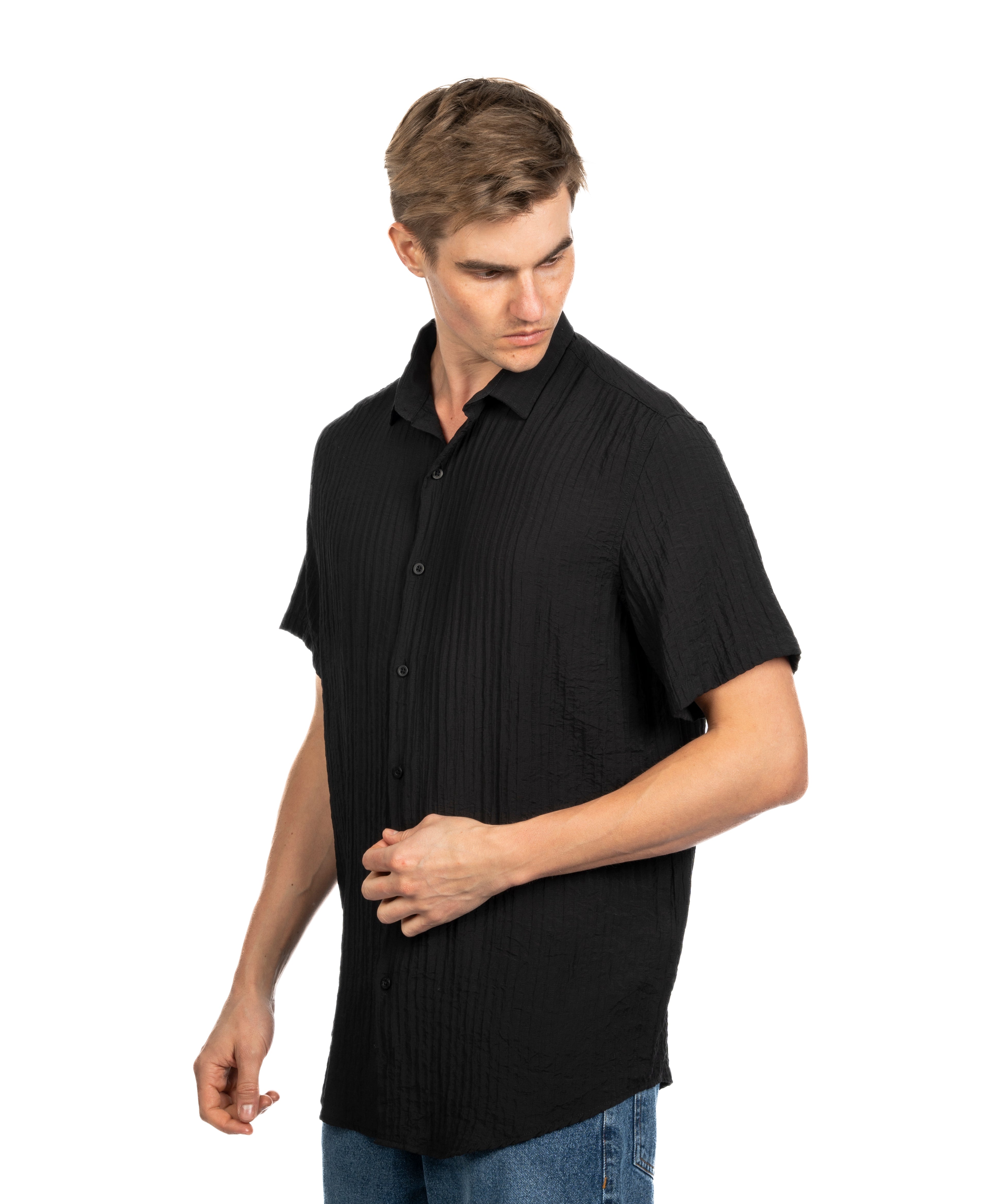 Half Sleeve Shirt - Men - Striped