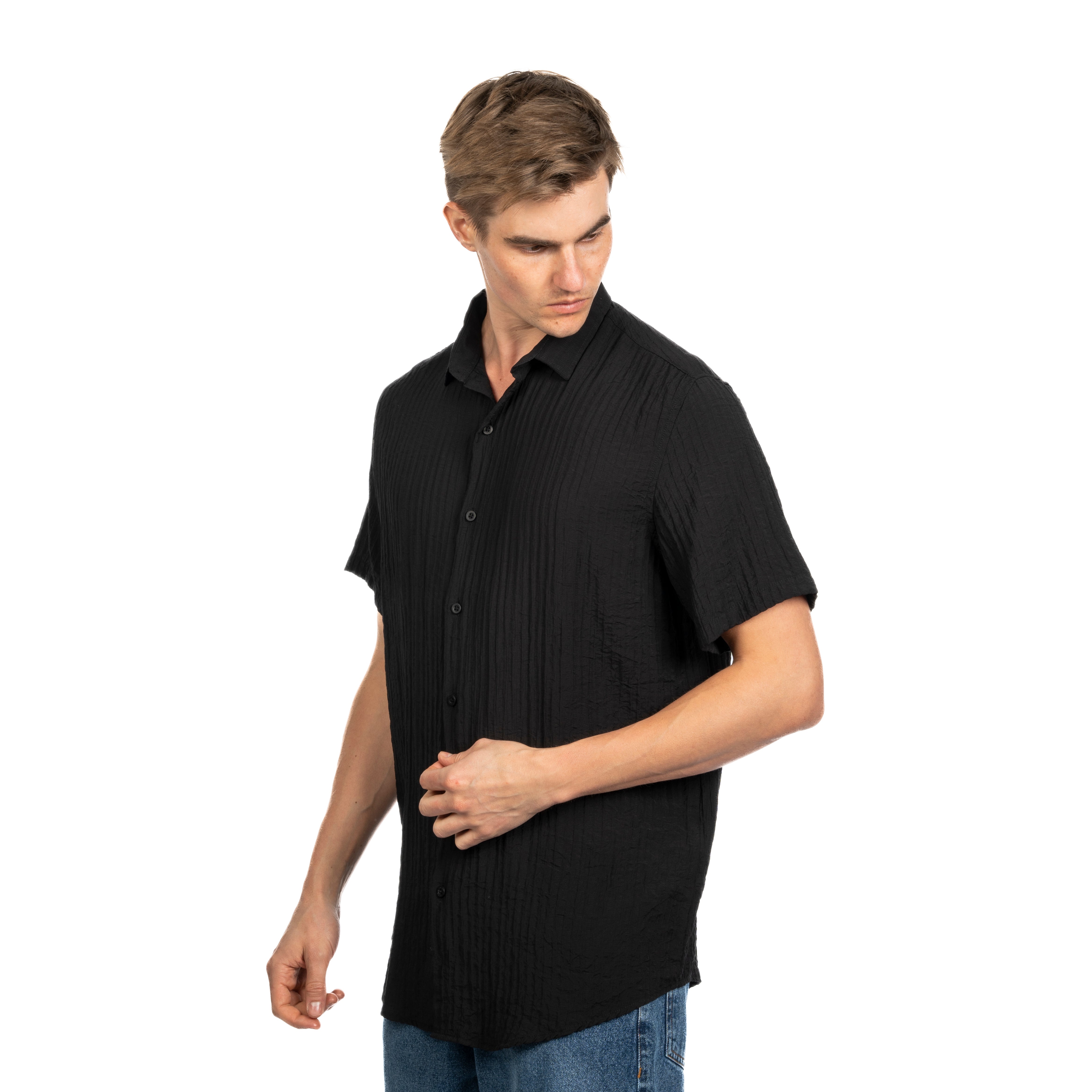 Half Sleeve Shirt - Men - Striped