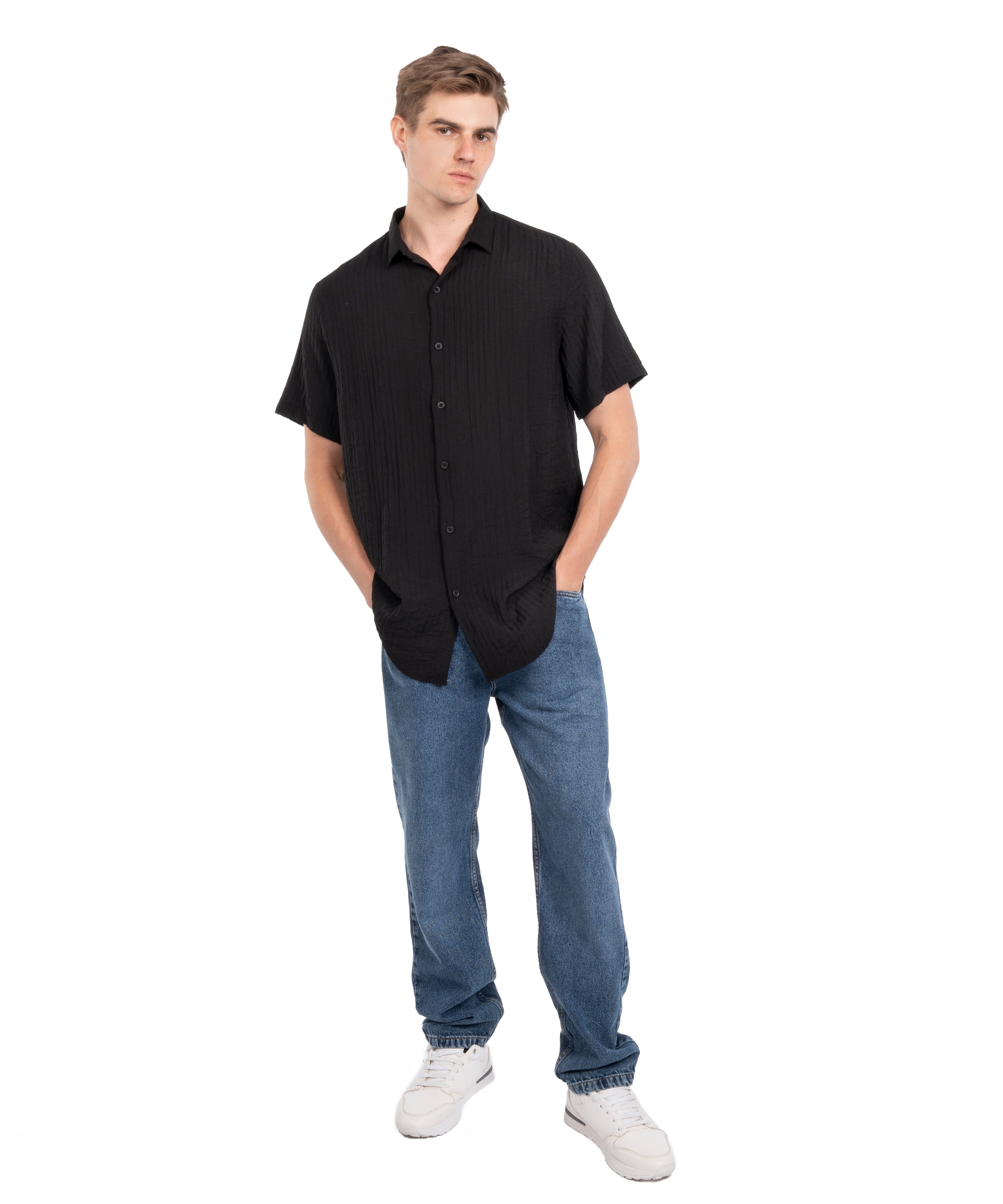 Half Sleeve Shirt - Men - Striped