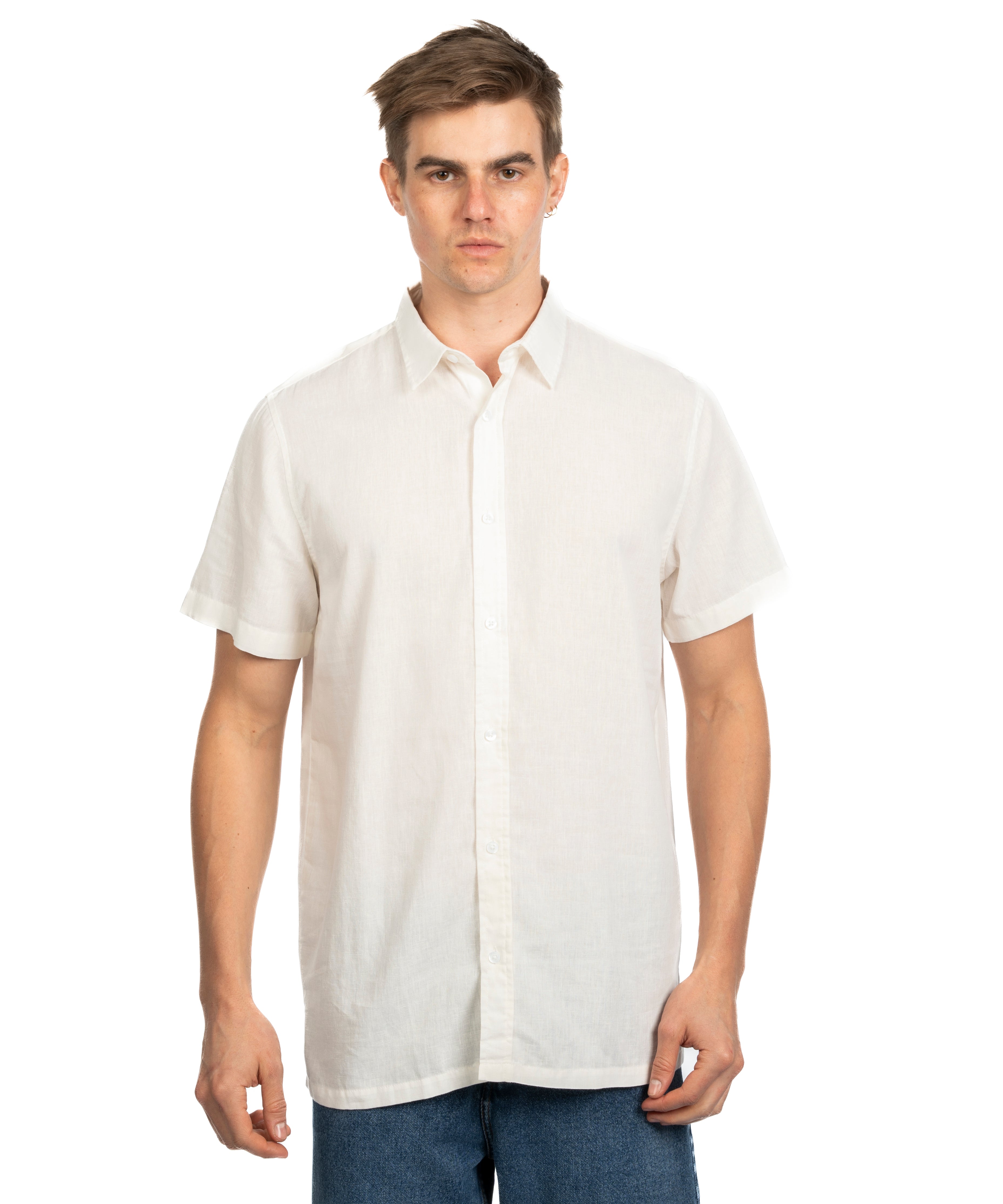 Half Sleeve Shirt - Men - Striped
