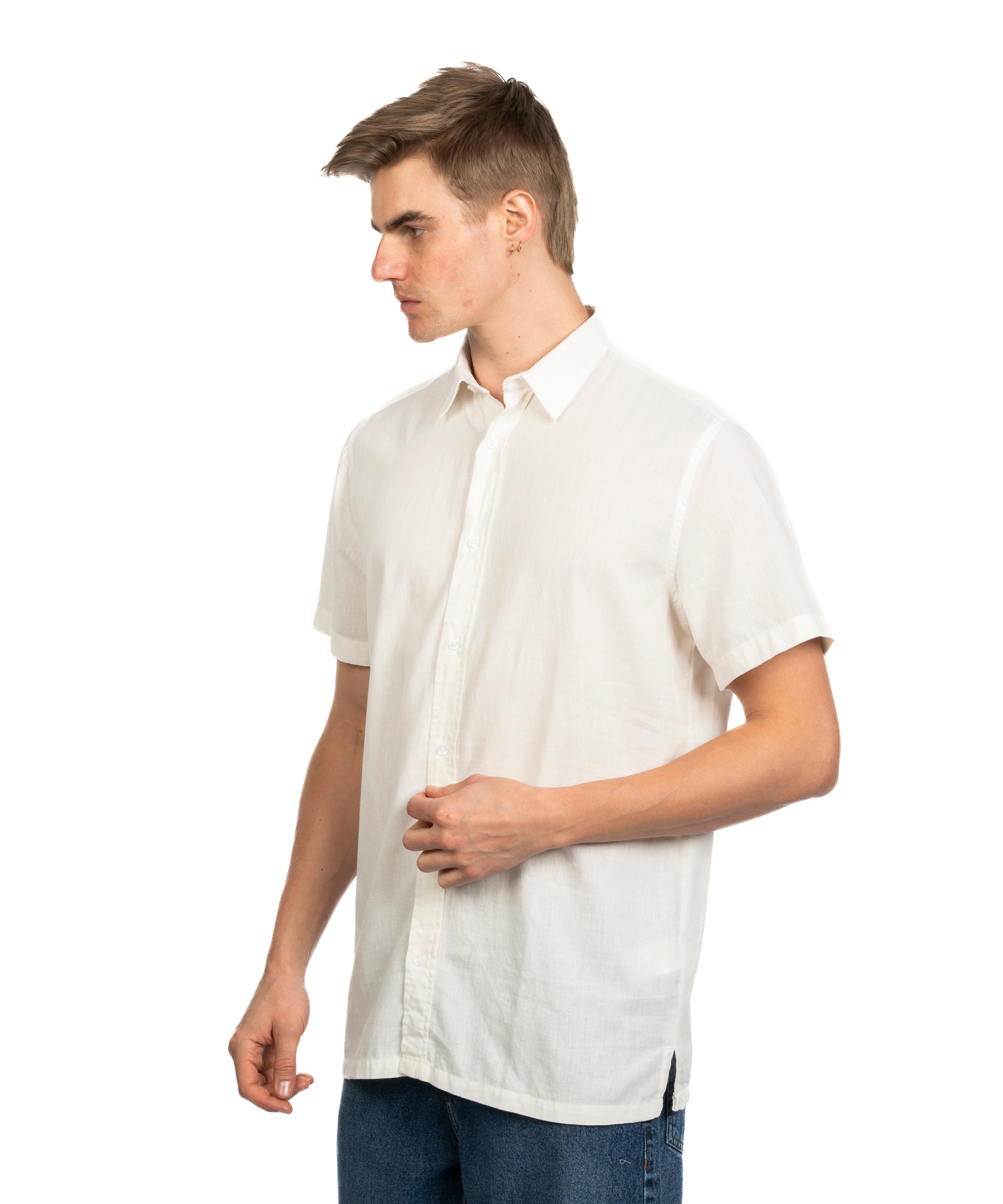 Half Sleeve Shirt - Men - Striped
