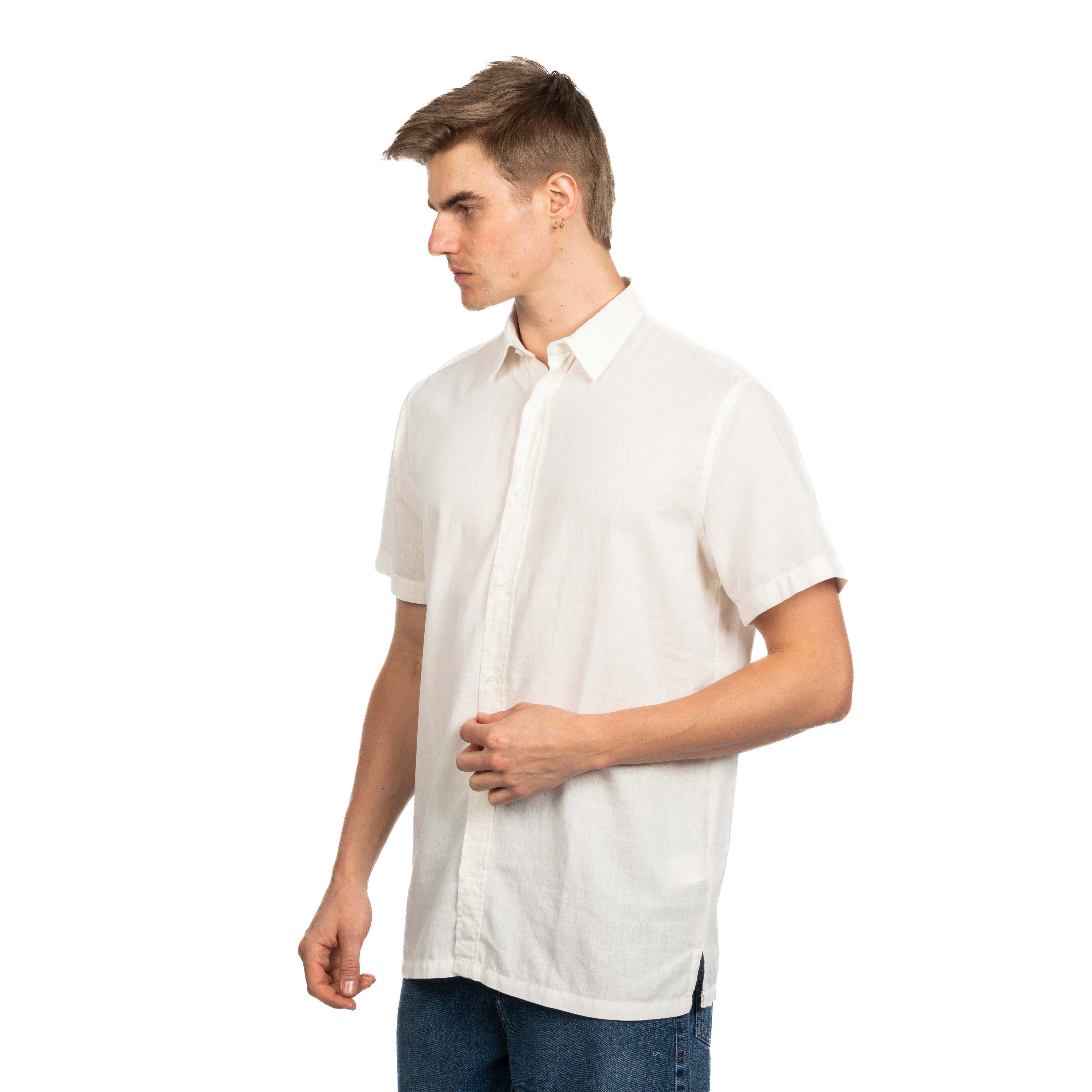Half Sleeve Shirt - Men - Striped
