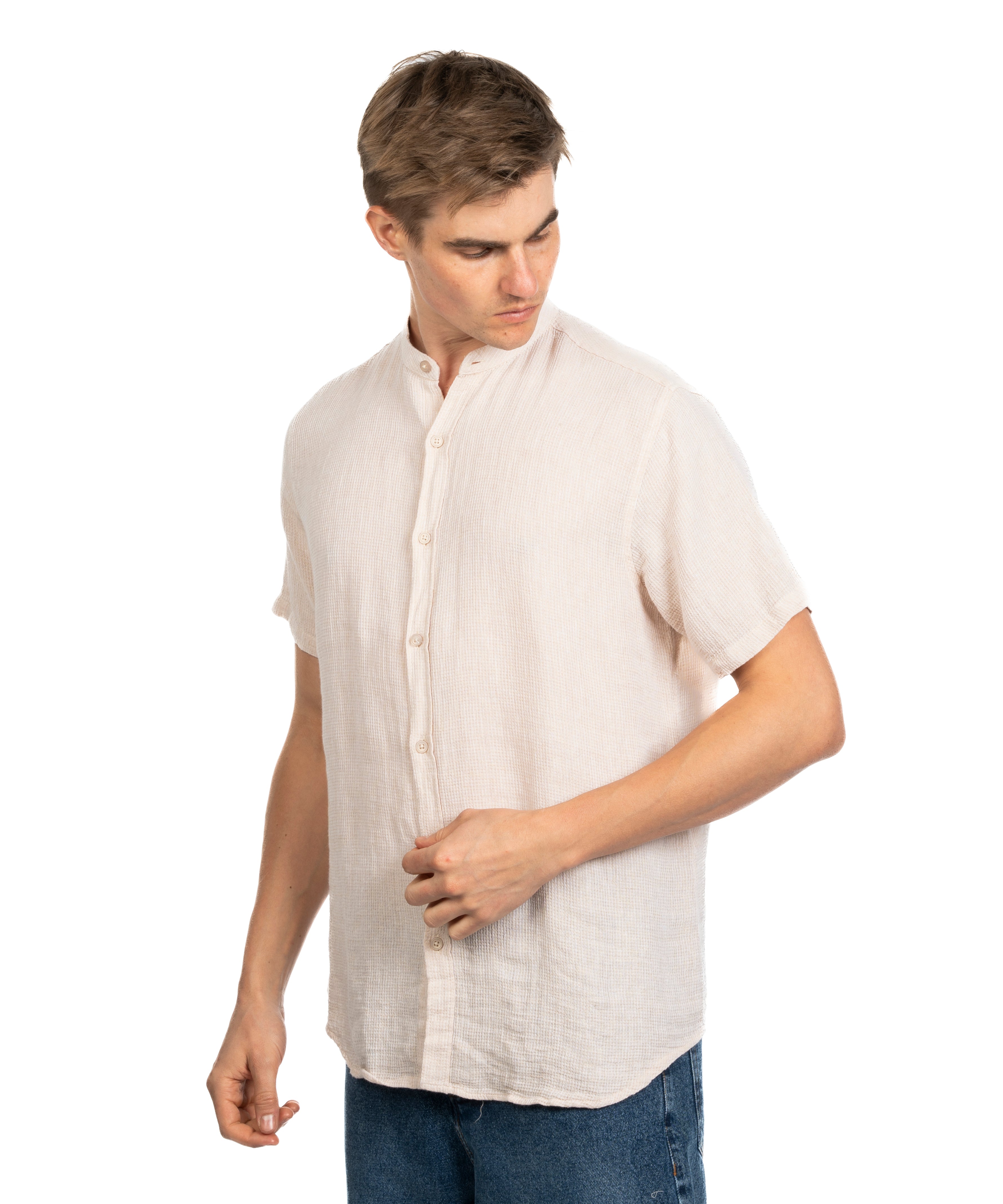 Half Sleeve Shirt - Men - Striped