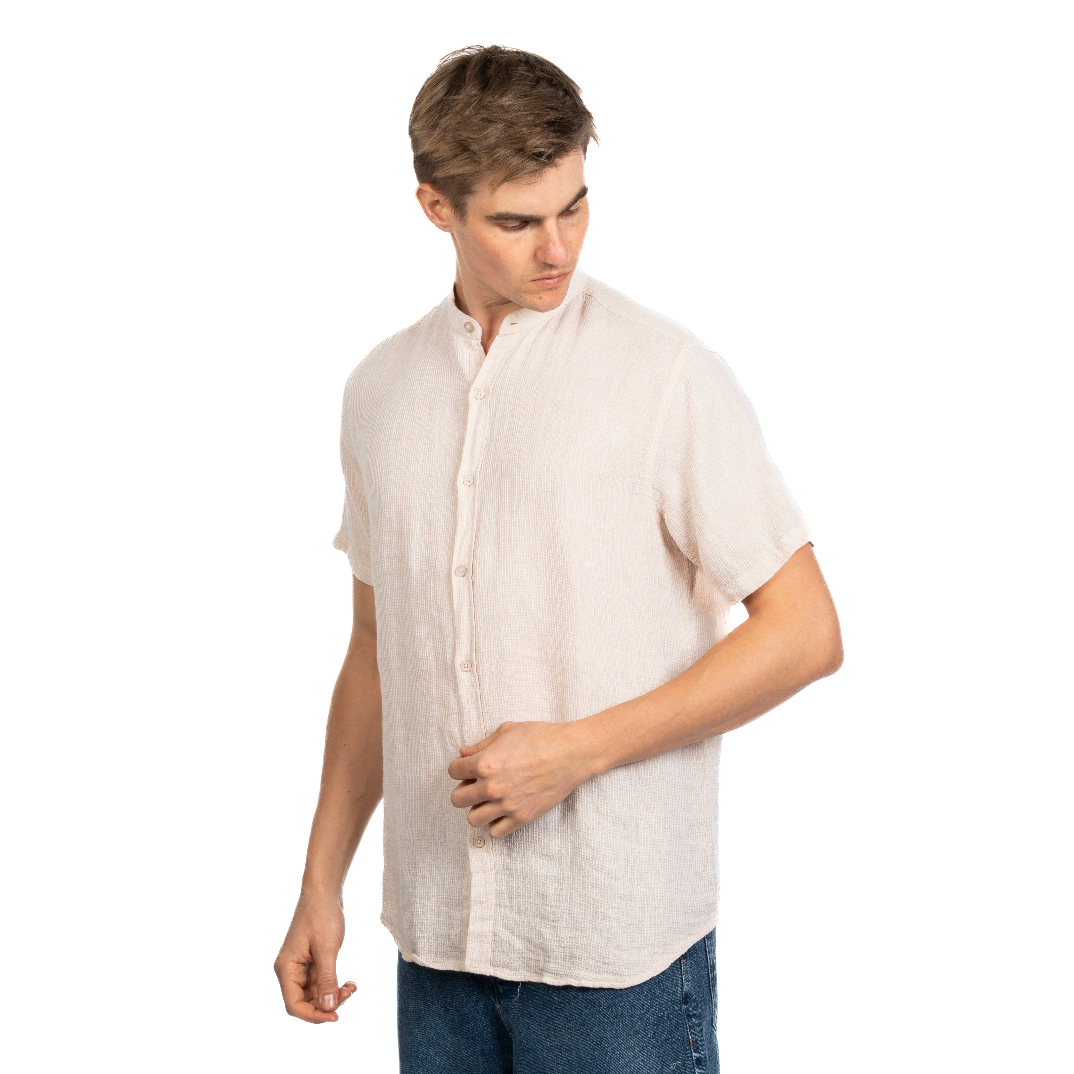 Half Sleeve Shirt - Men - Striped