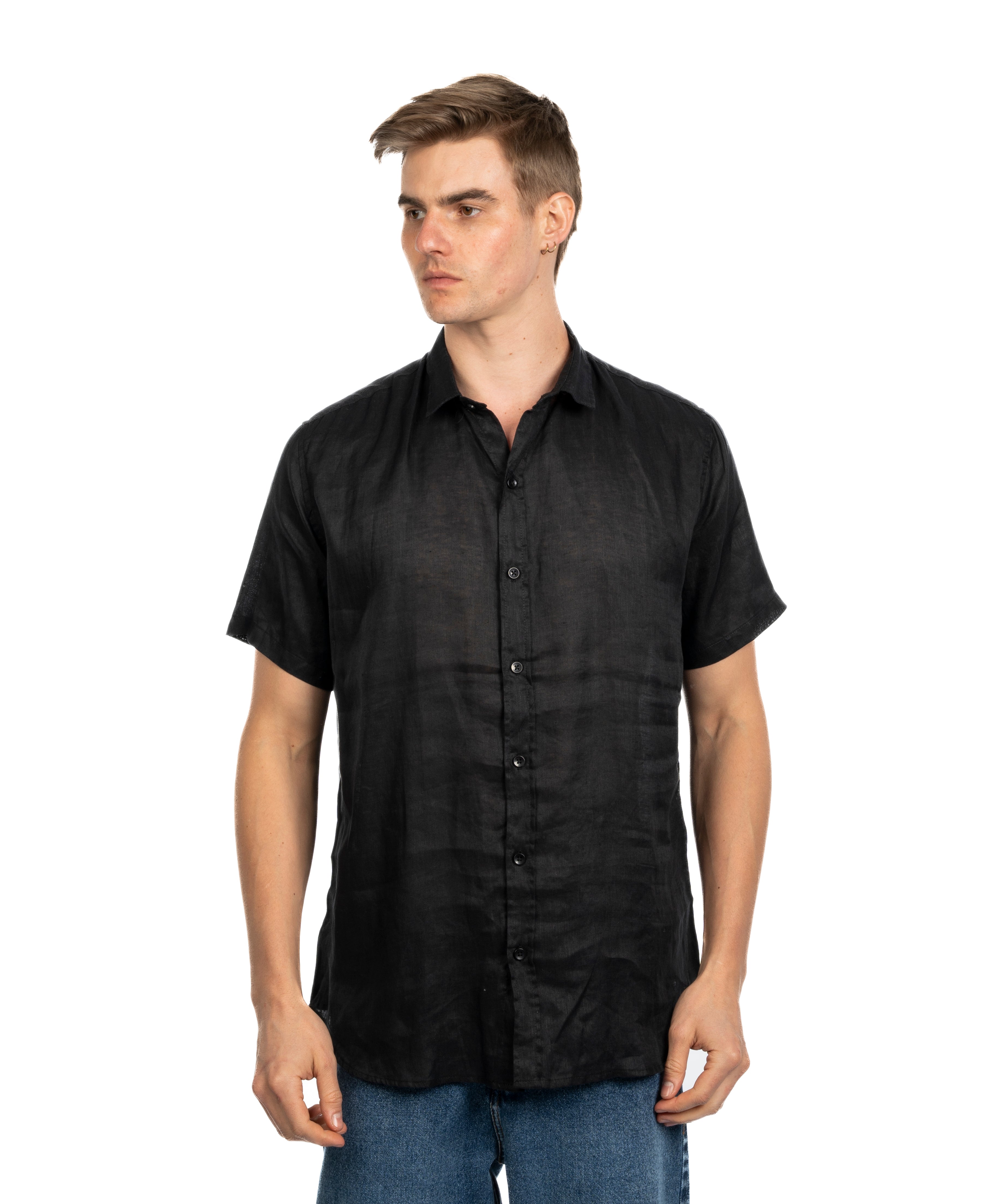 Half Sleeve Shirt - Men - Plain