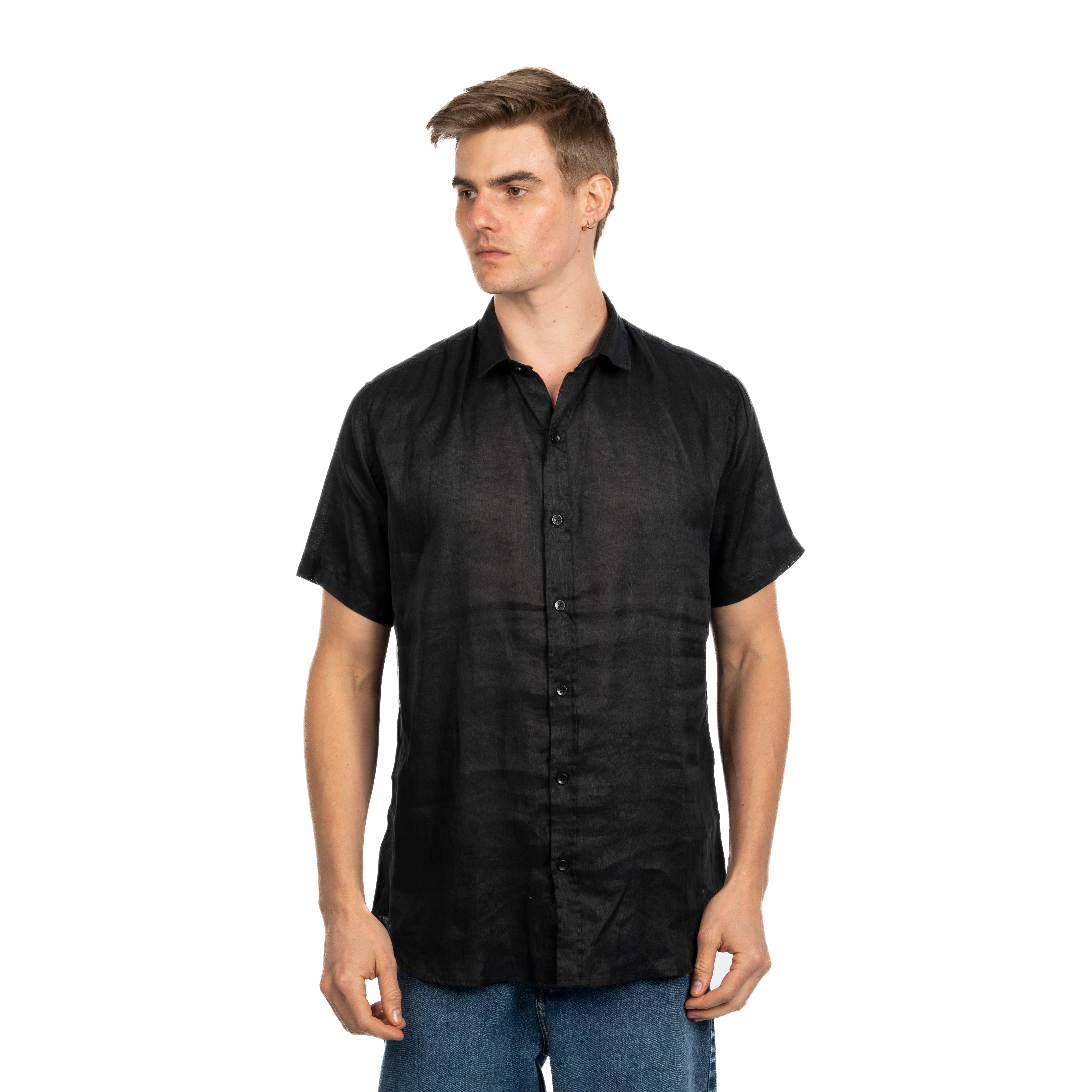 Half Sleeve Shirt - Men - Plain