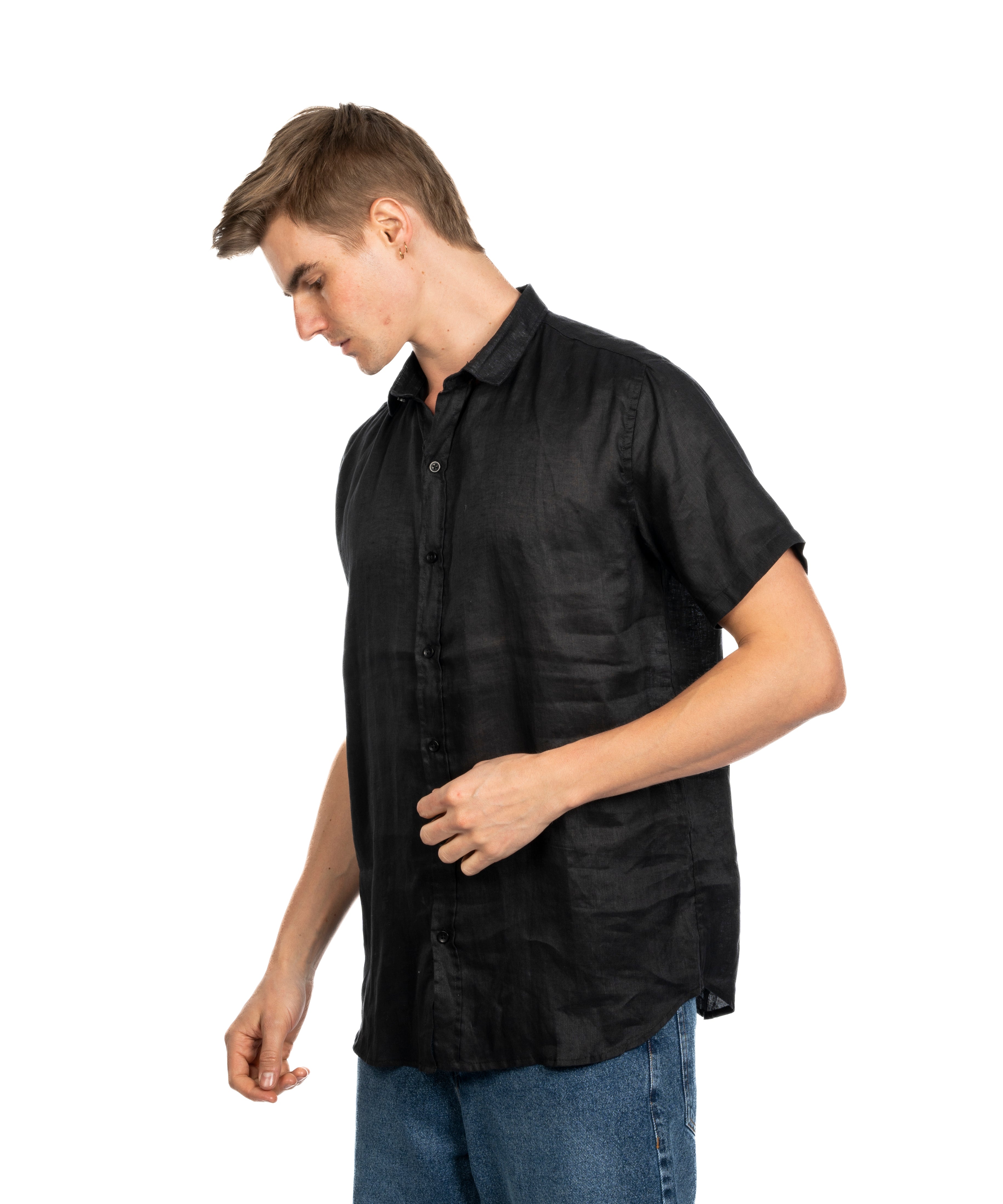 Half Sleeve Shirt - Men - Plain
