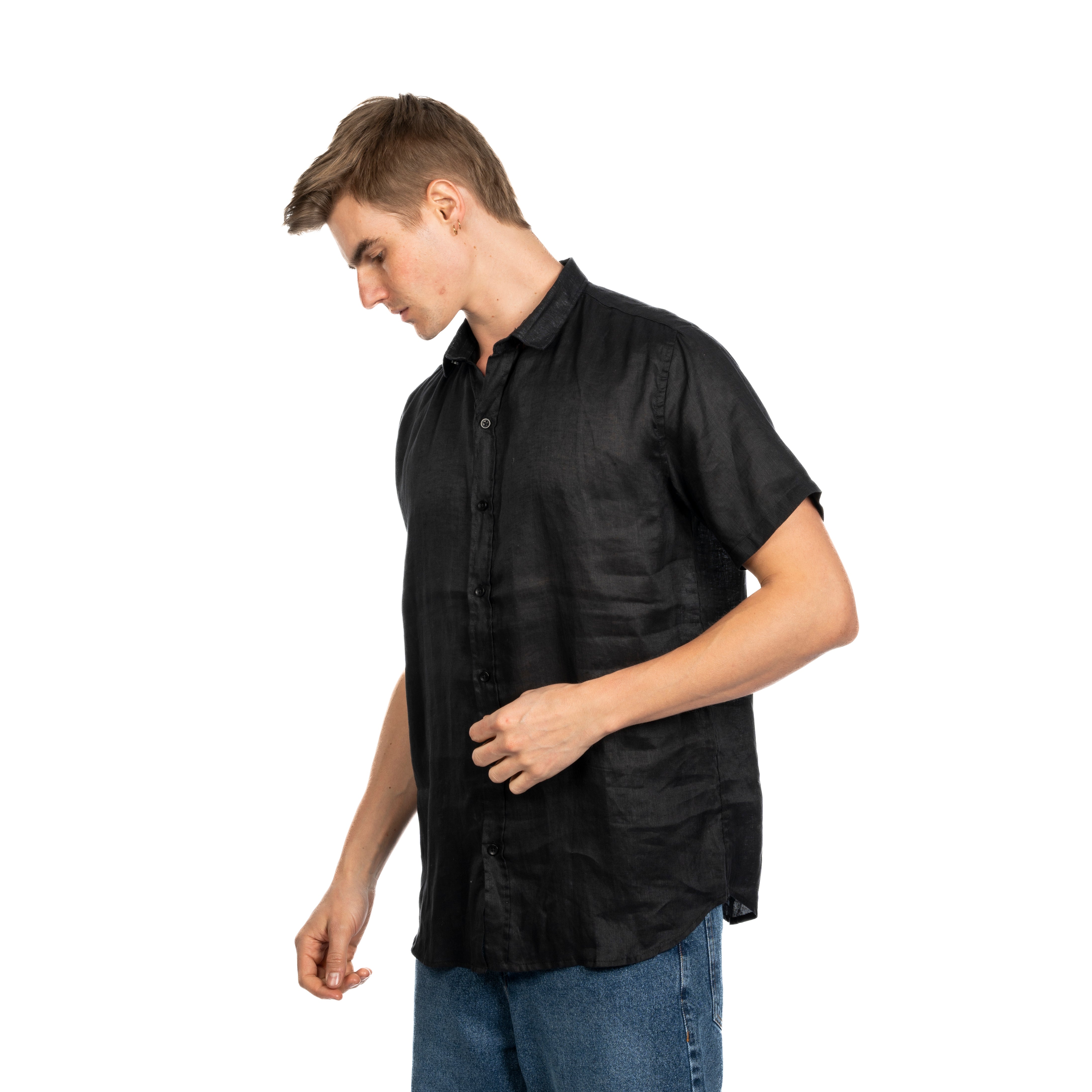 Half Sleeve Shirt - Men - Plain