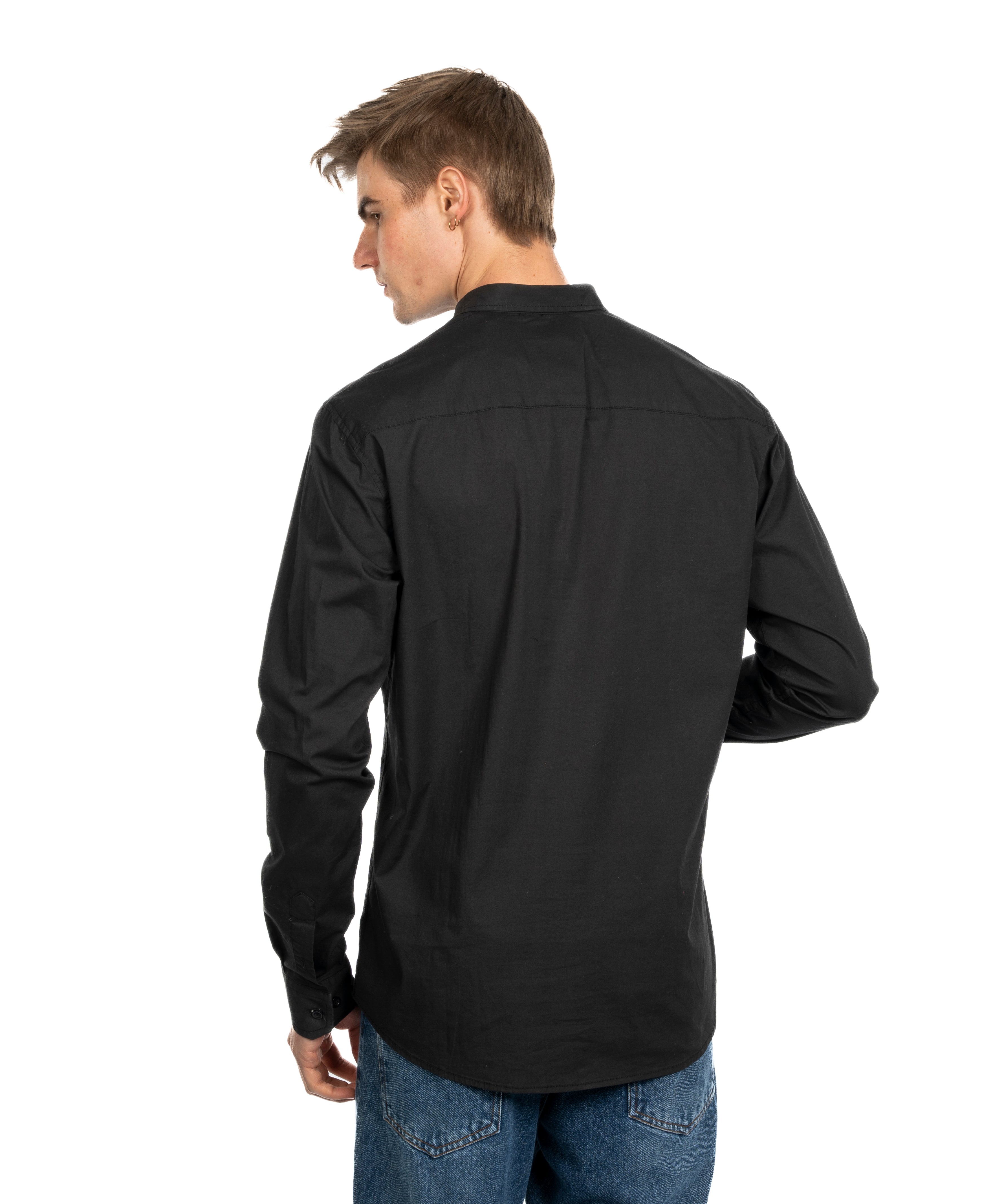 Long Sleeve Shirt - Men - Plain