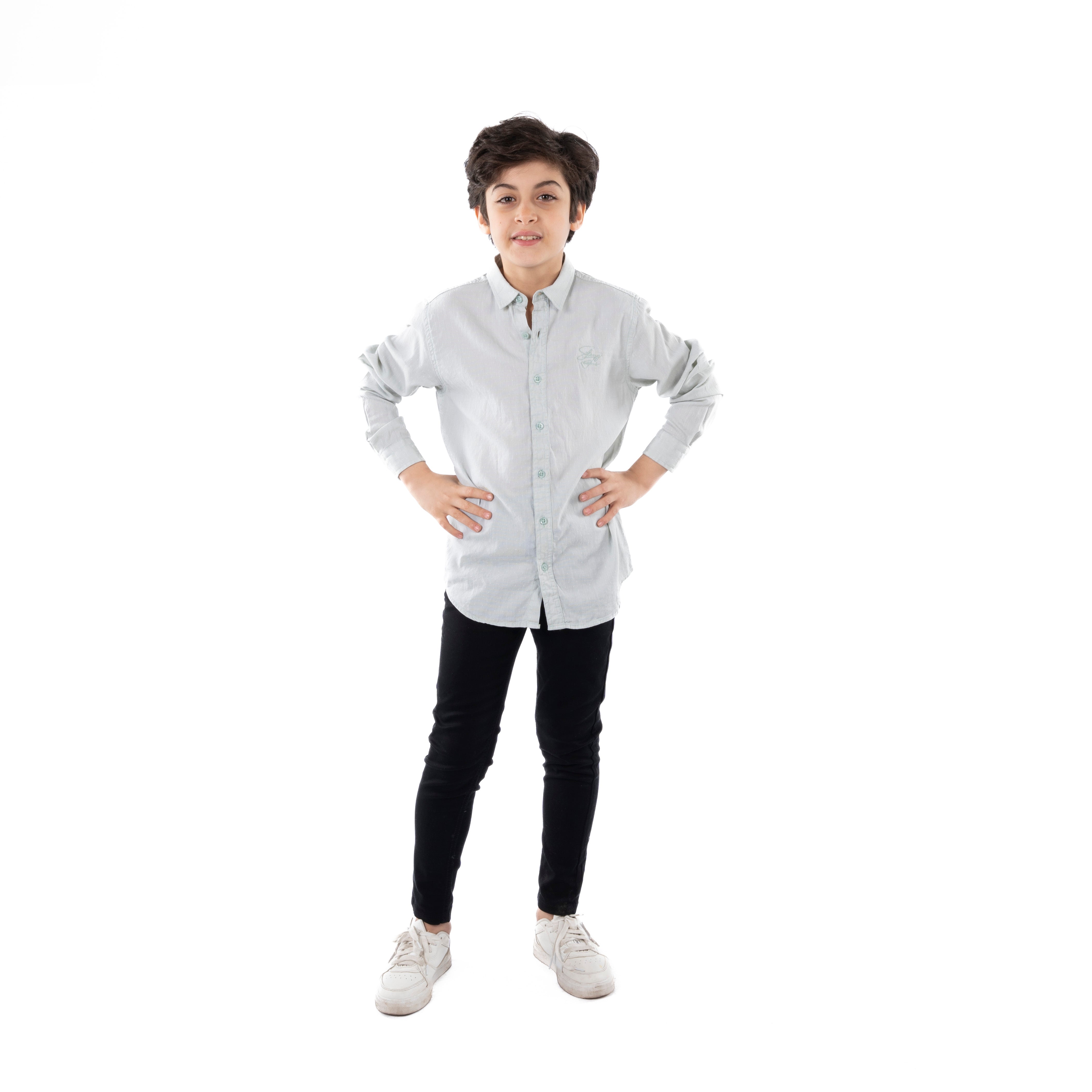 Long Sleeve Shirt - Boys - Plain