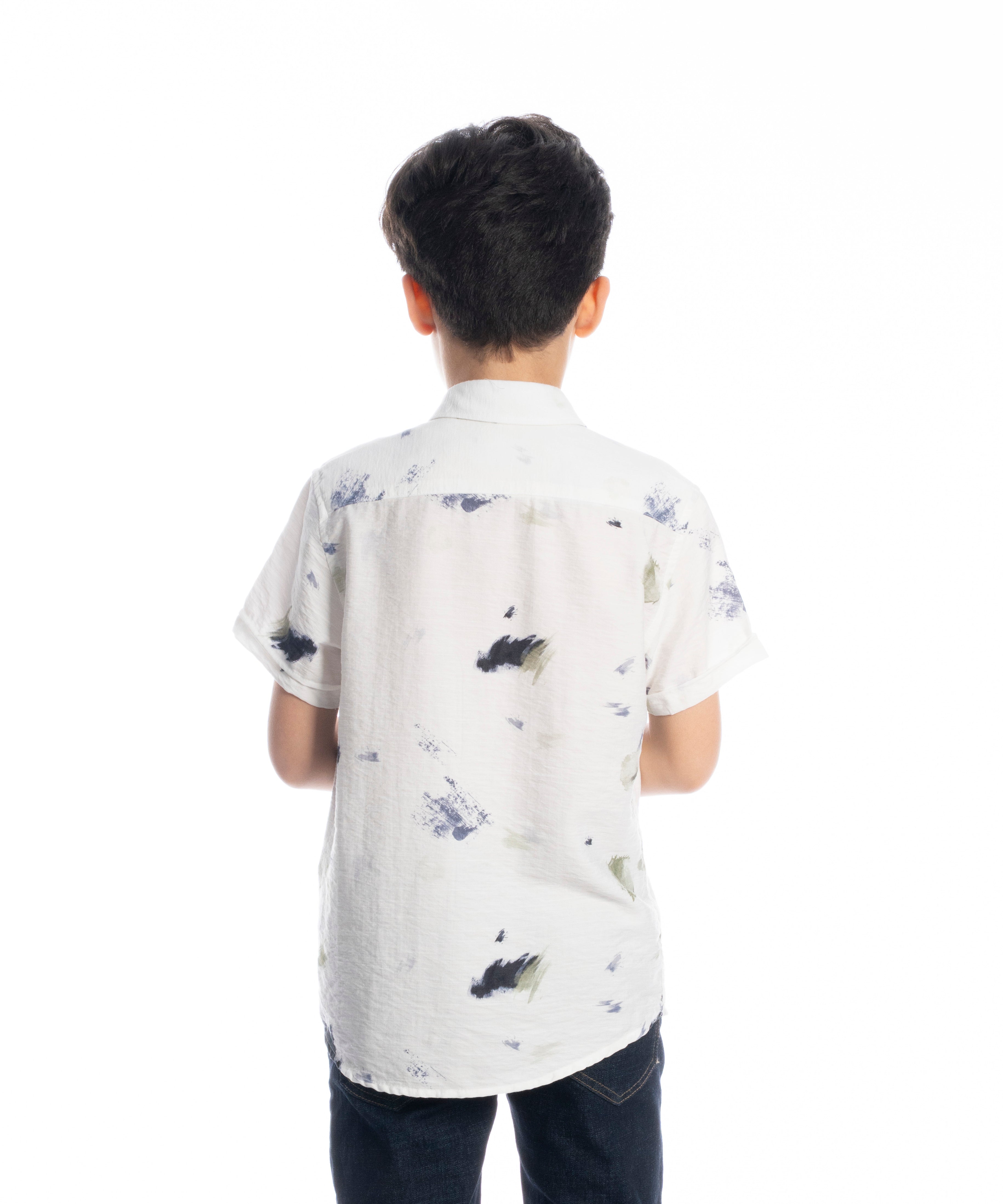 Half Sleeve Shirt - Boys - Plaid