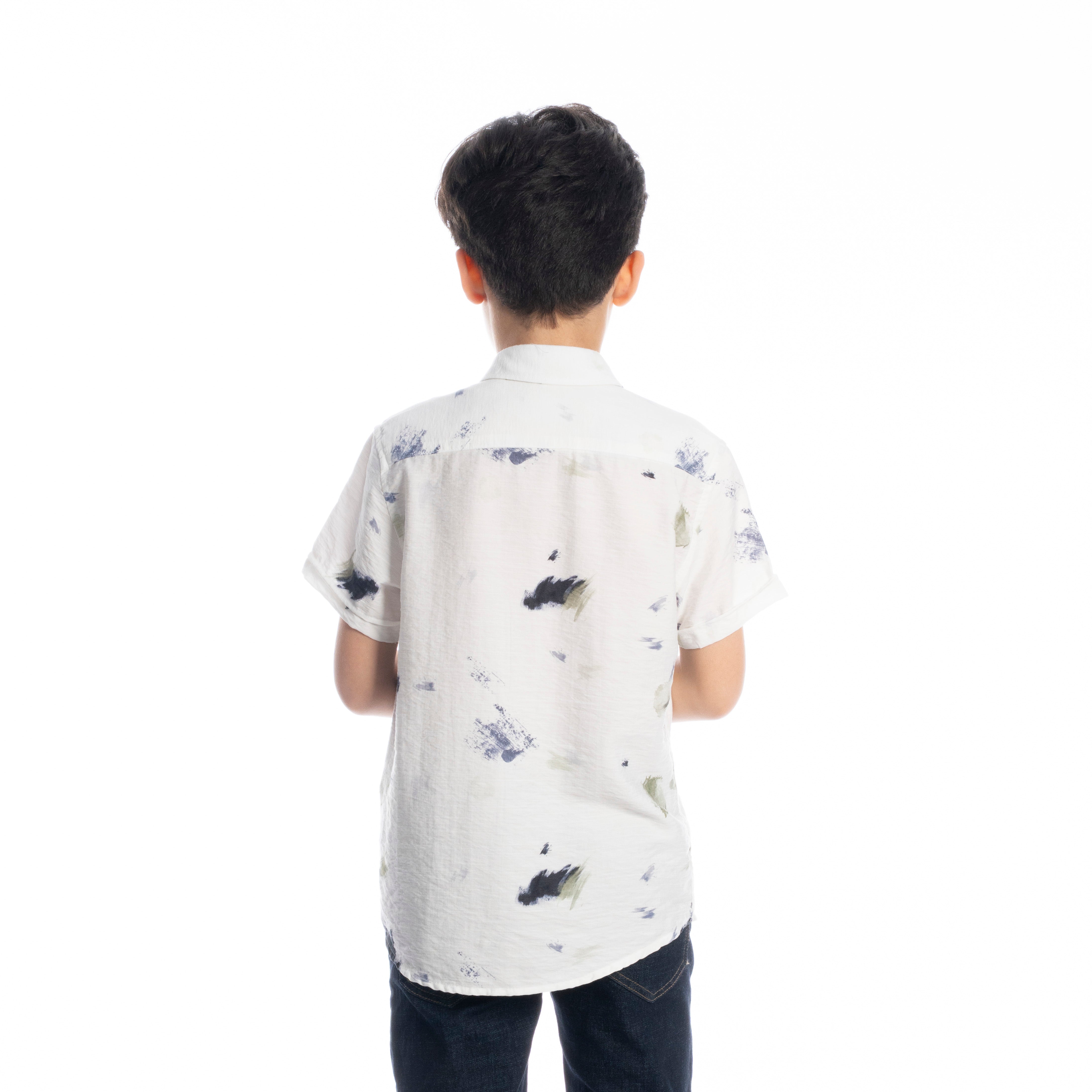 Half Sleeve Shirt - Boys - Plaid