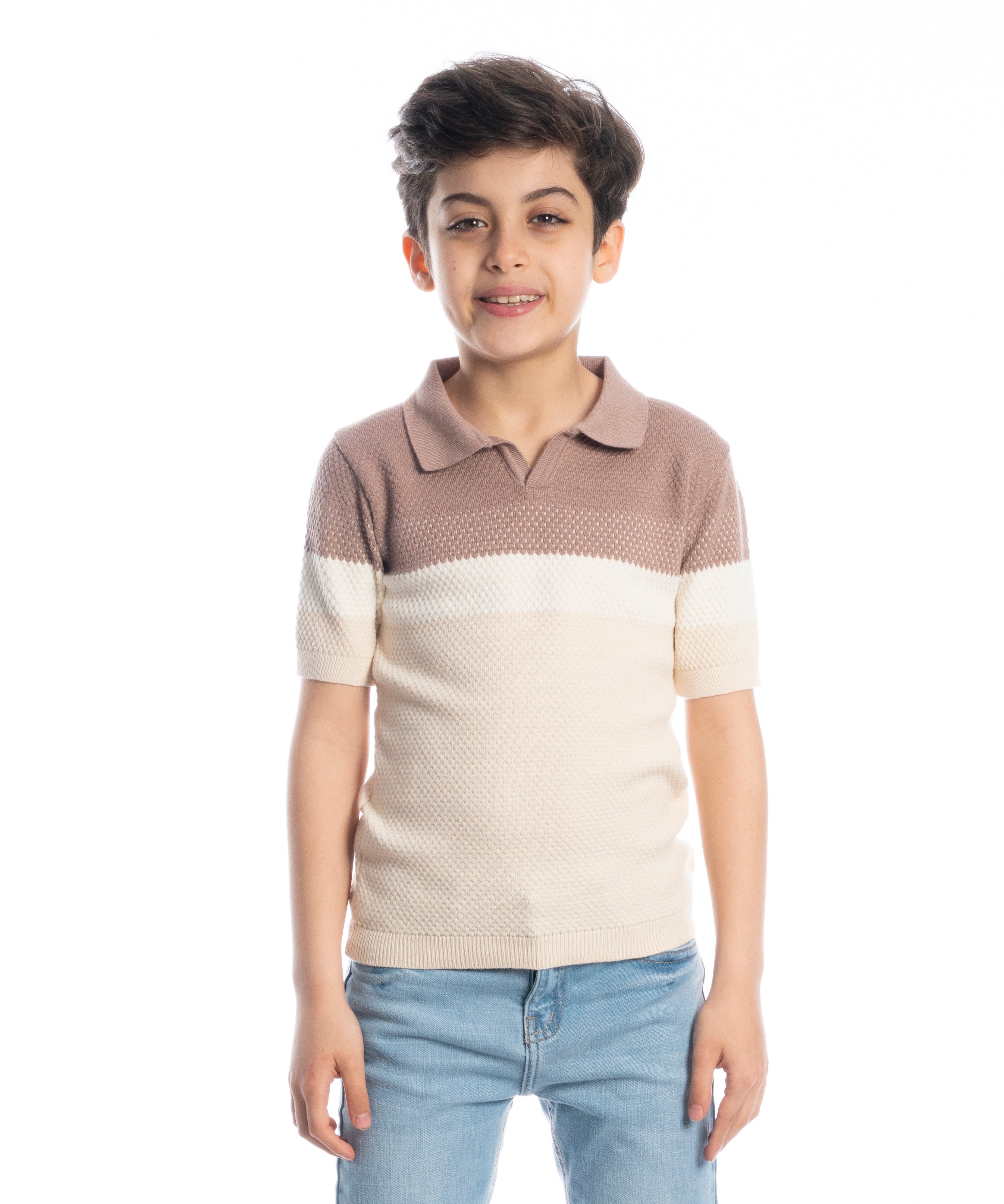 Polo T Shirt - Boys - Striped