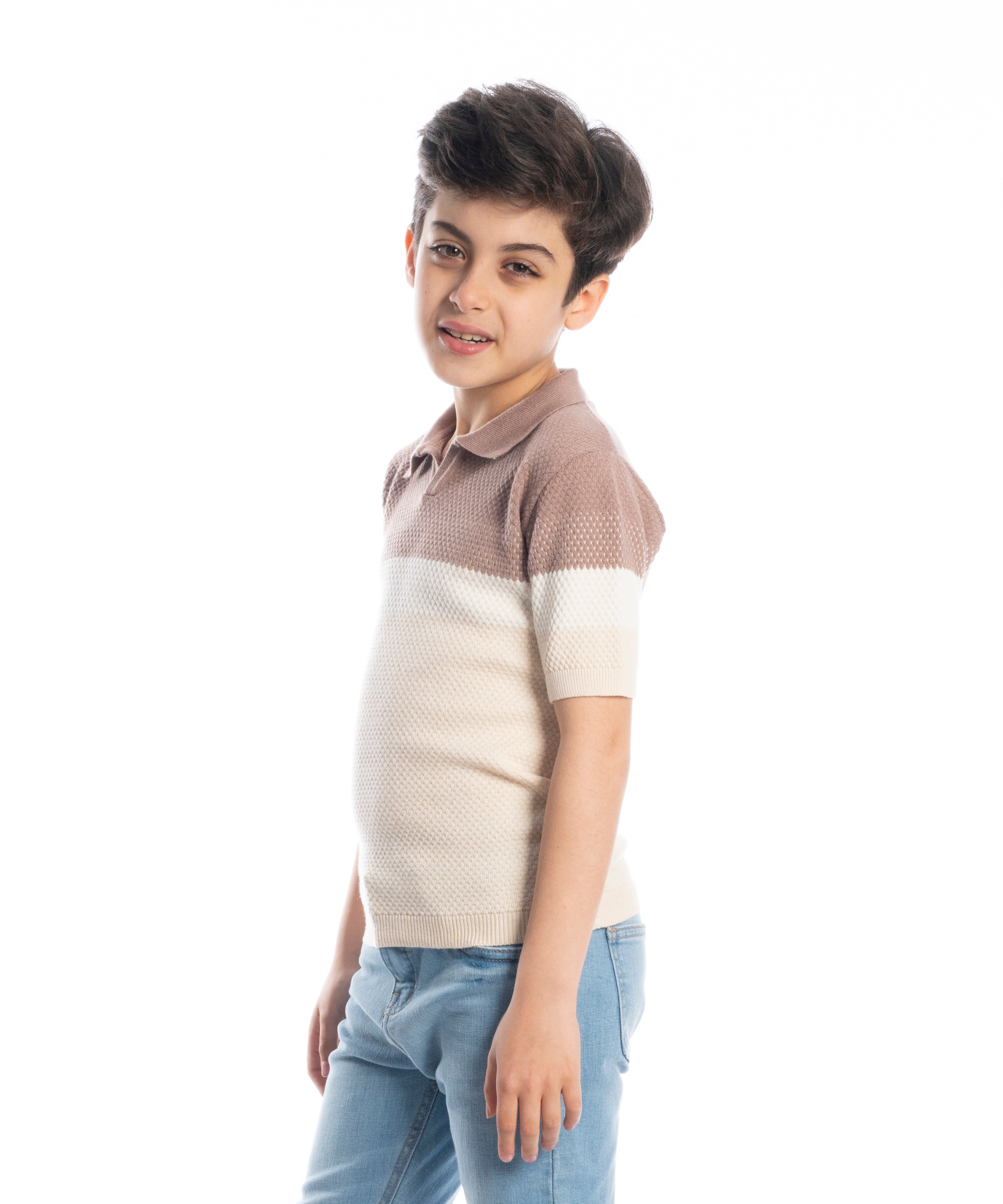 Polo T Shirt - Boys - Striped