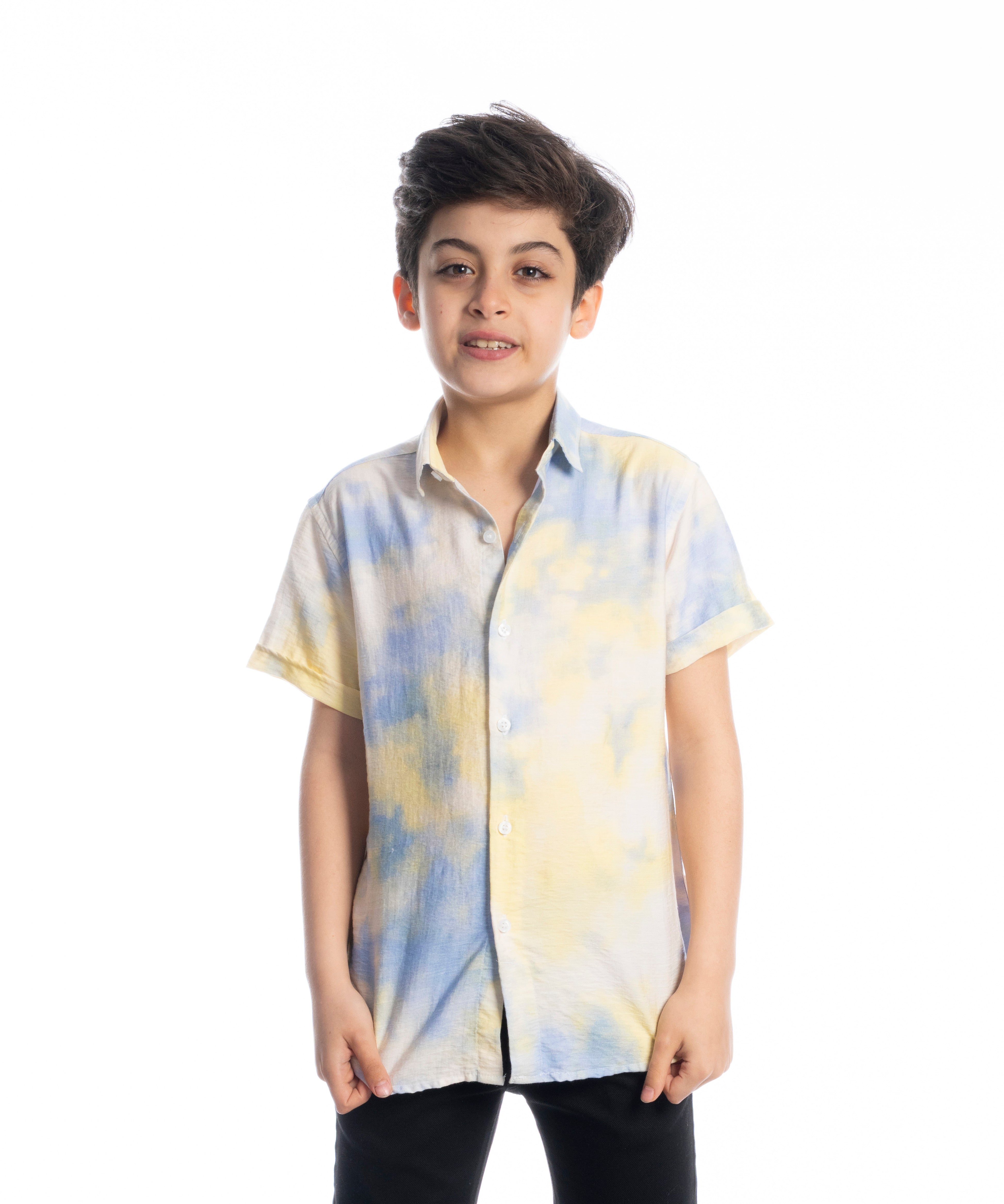 Half Sleeve Shirt - Boys - Comouflage