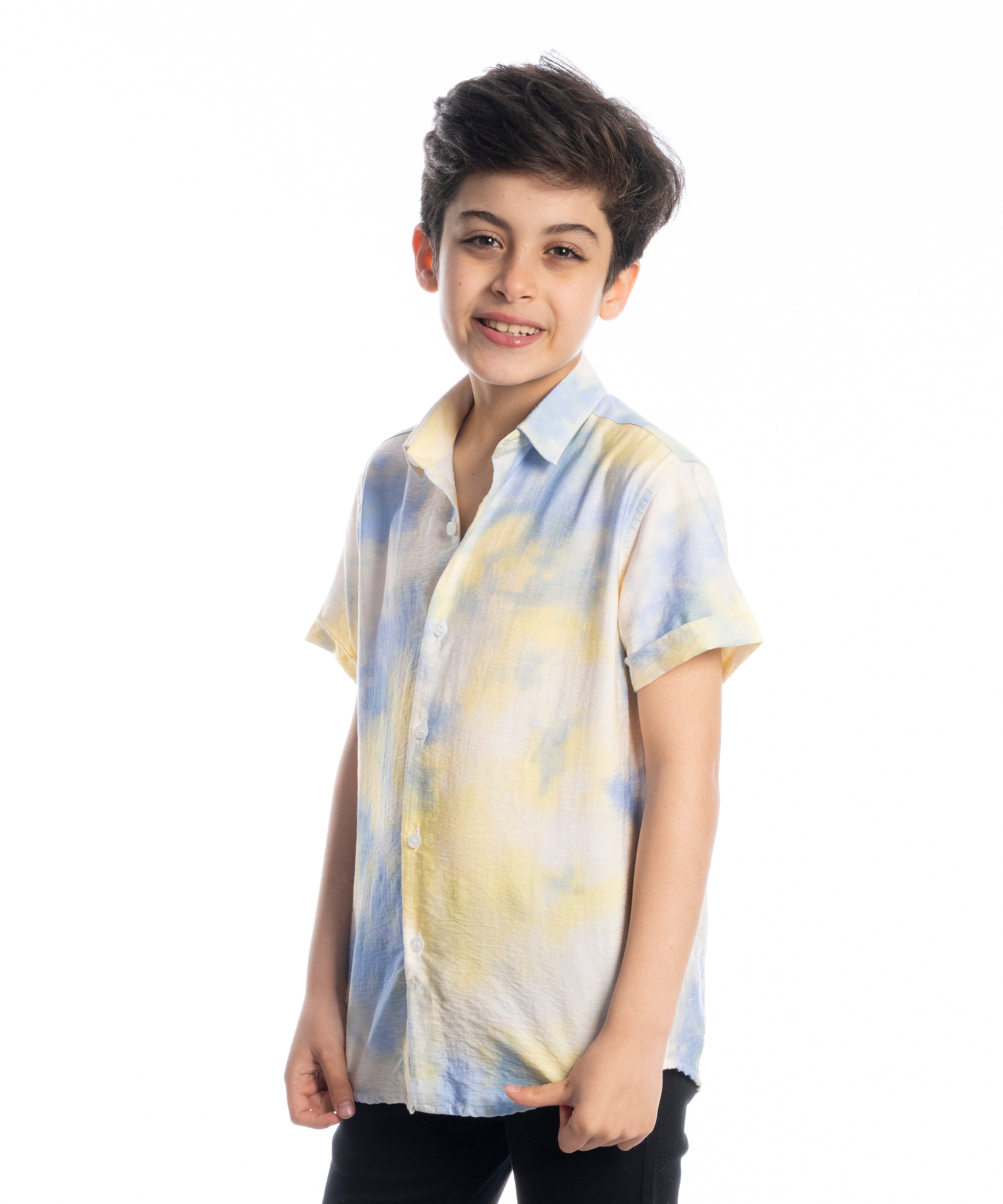Half Sleeve Shirt - Boys - Comouflage