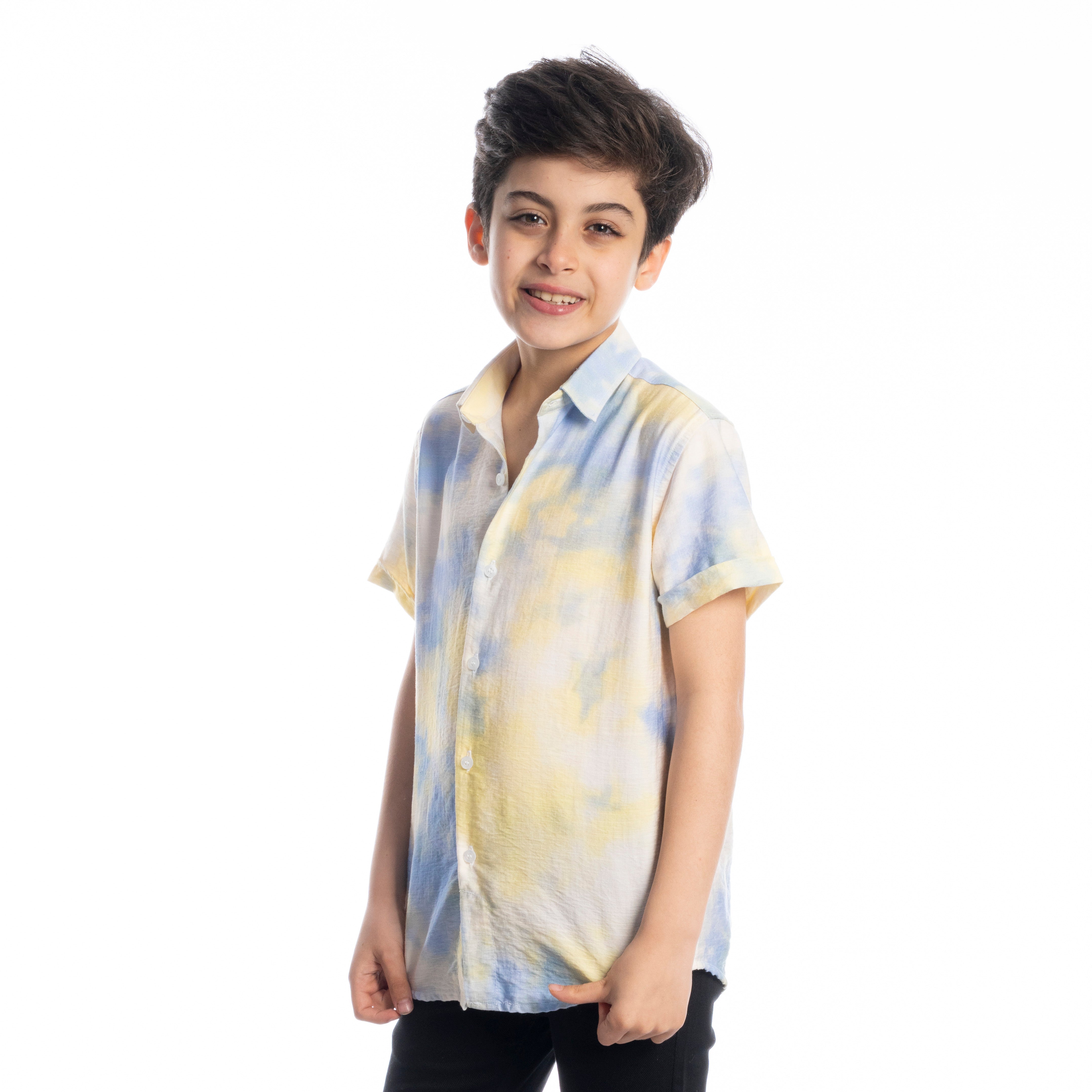 Half Sleeve Shirt - Boys - Comouflage