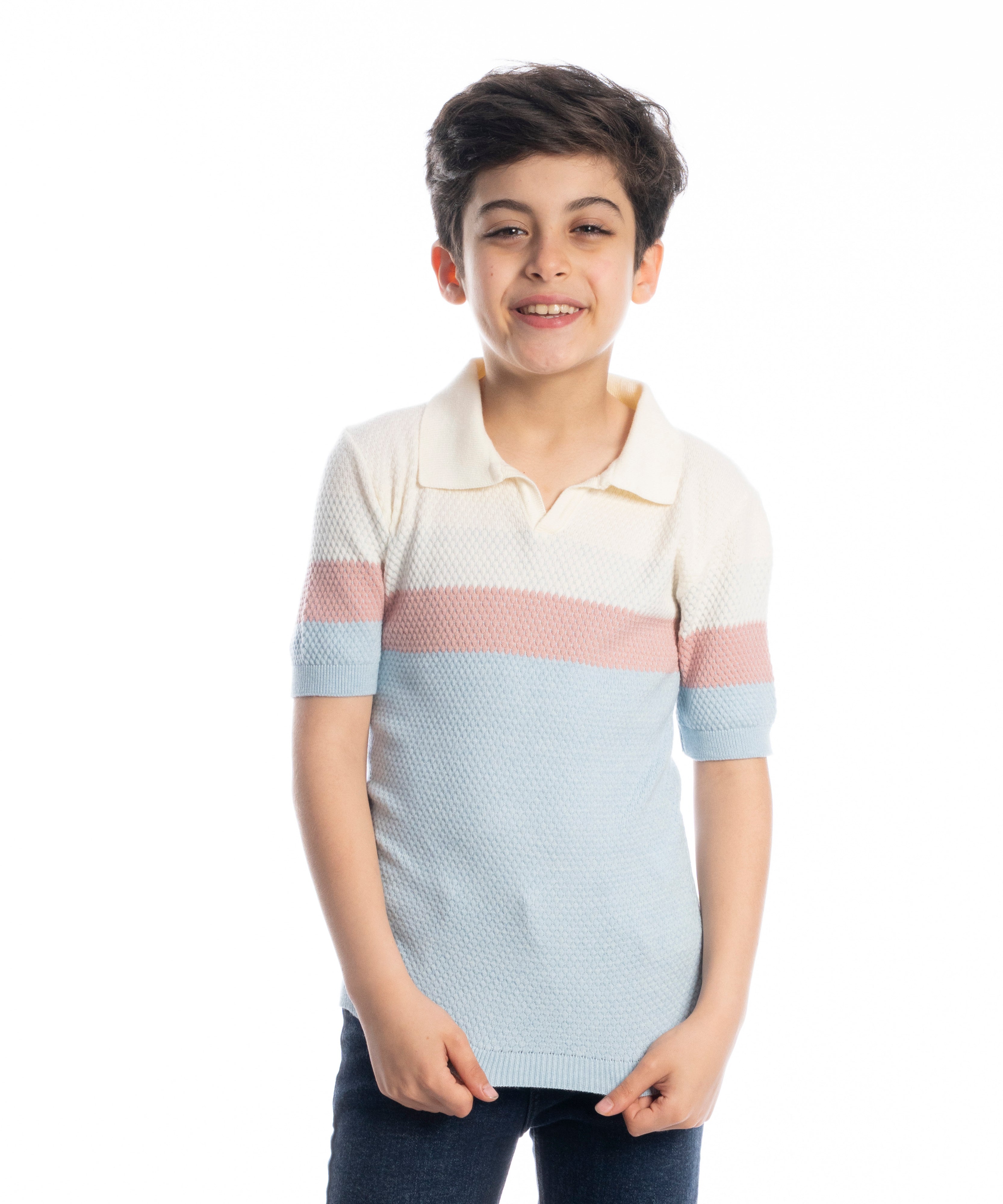 Polo T Shirt - Boys - Striped