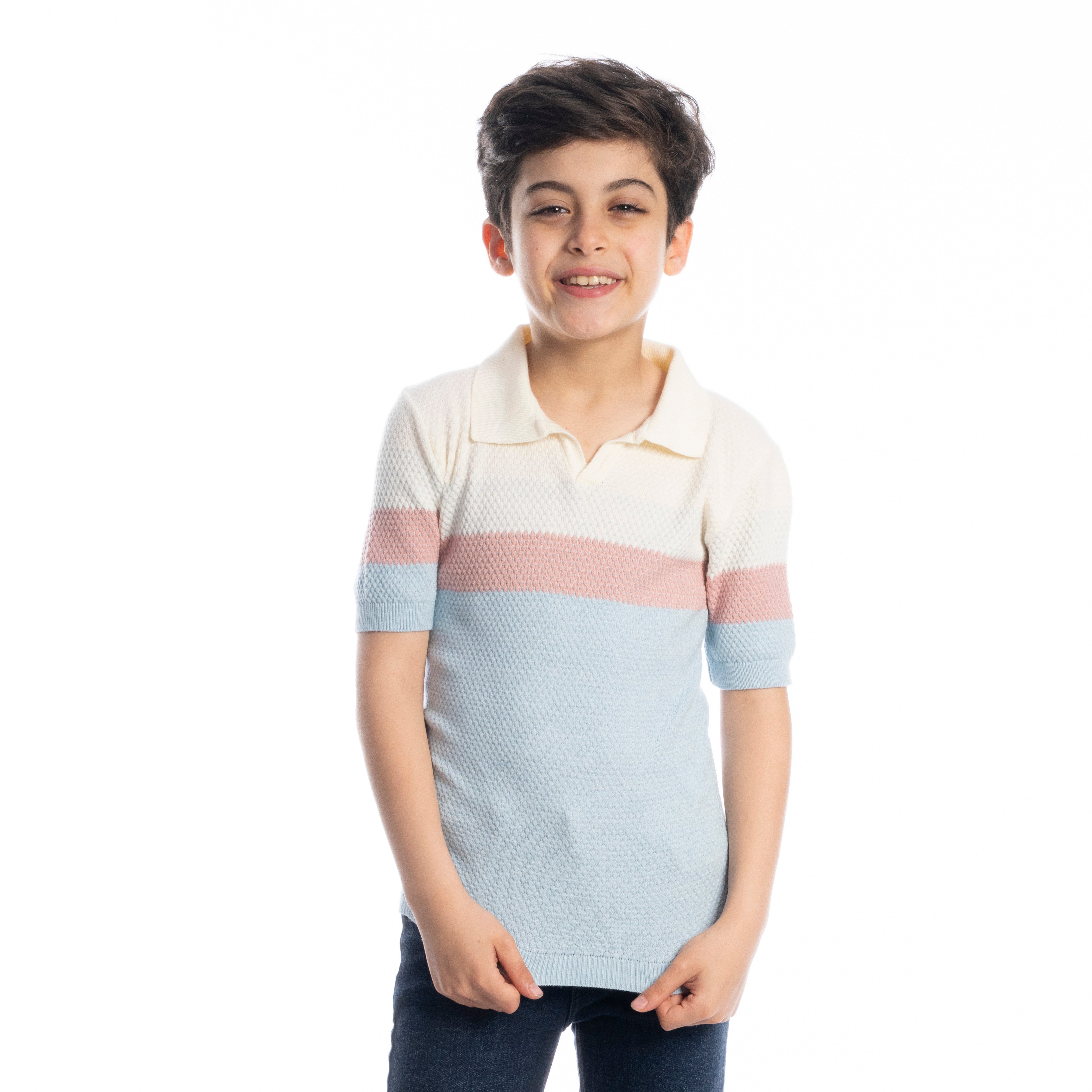 Polo T Shirt - Boys - Striped