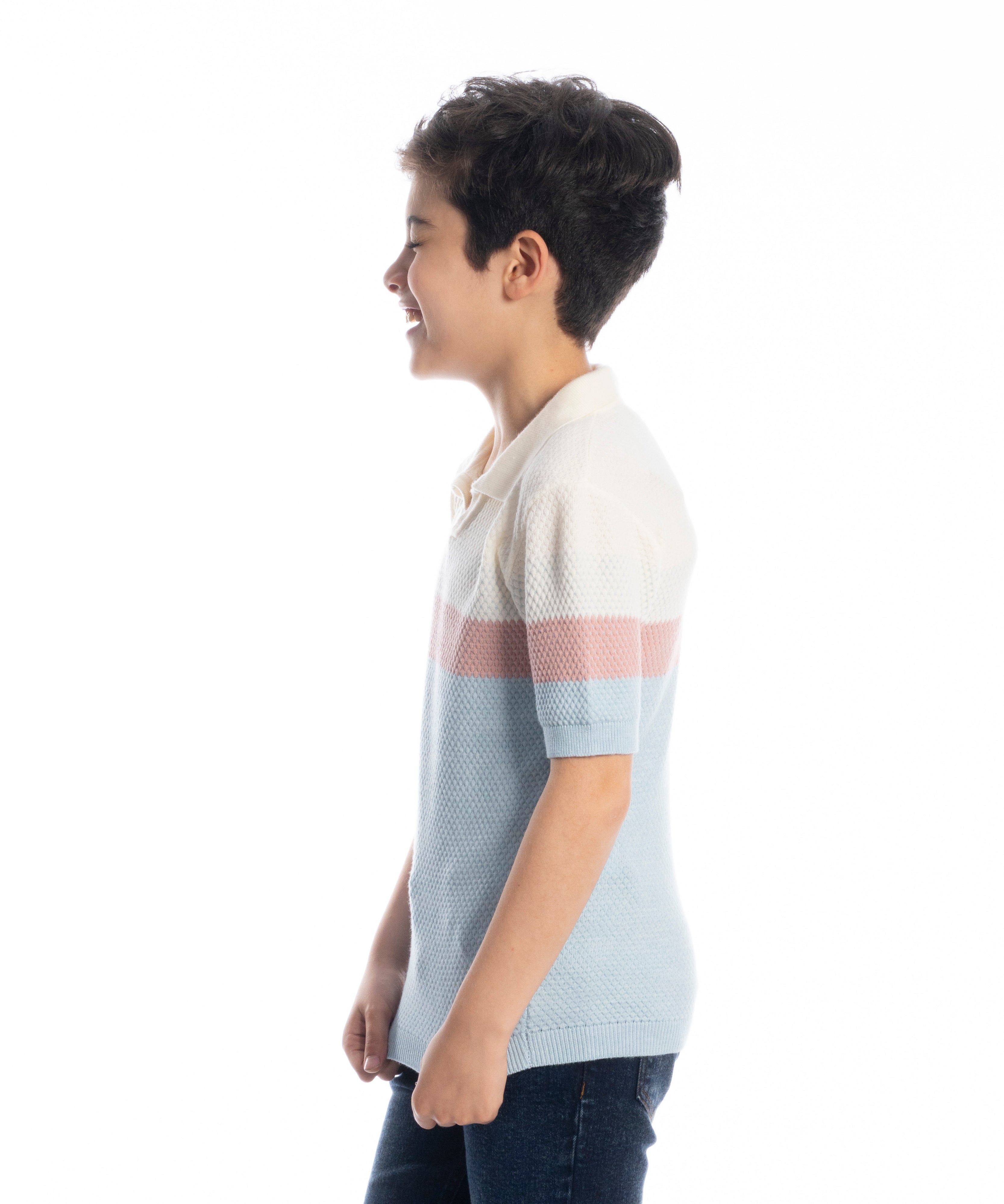 Polo T Shirt - Boys - Striped