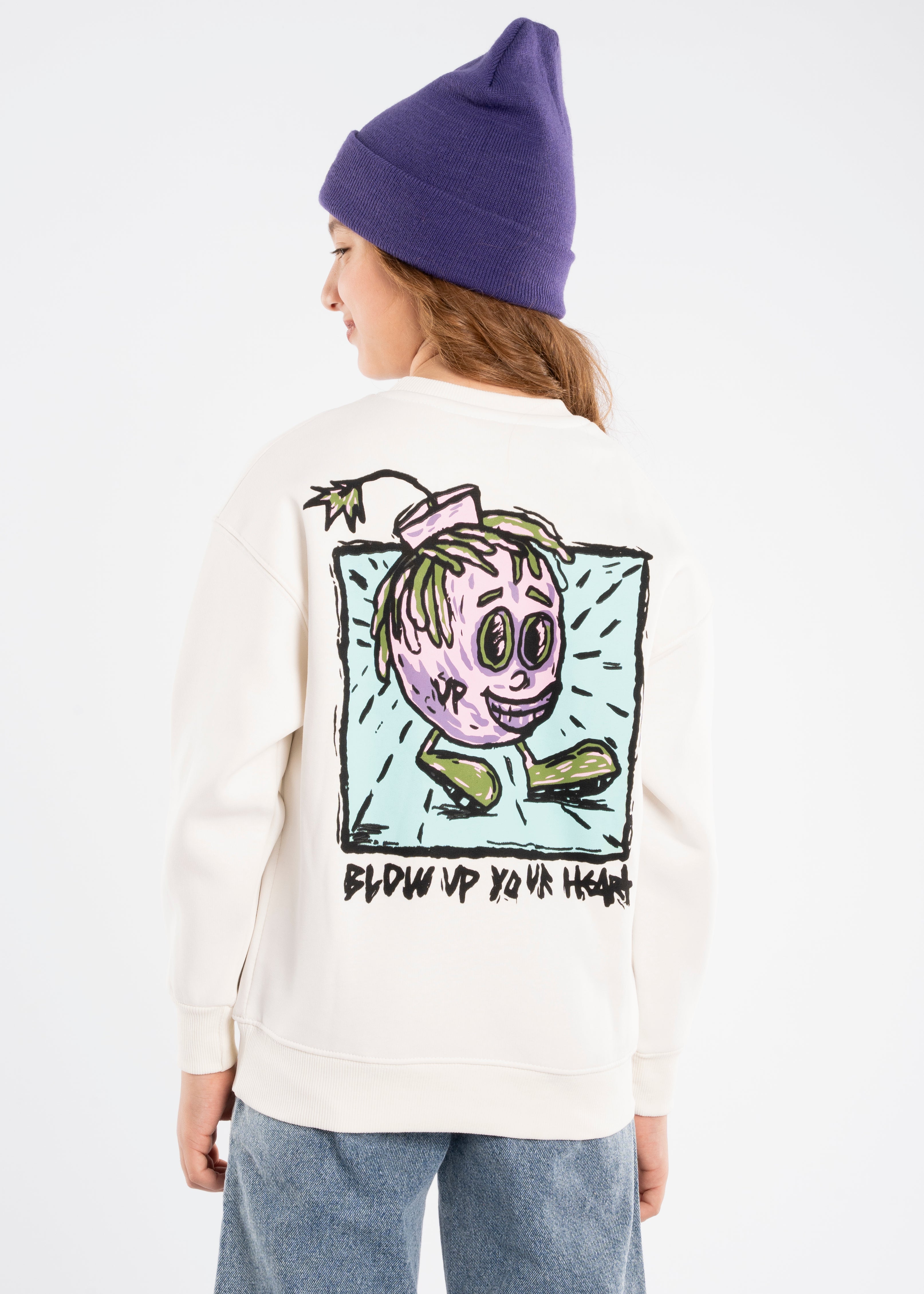 Sweatshirt - Girls - Printed