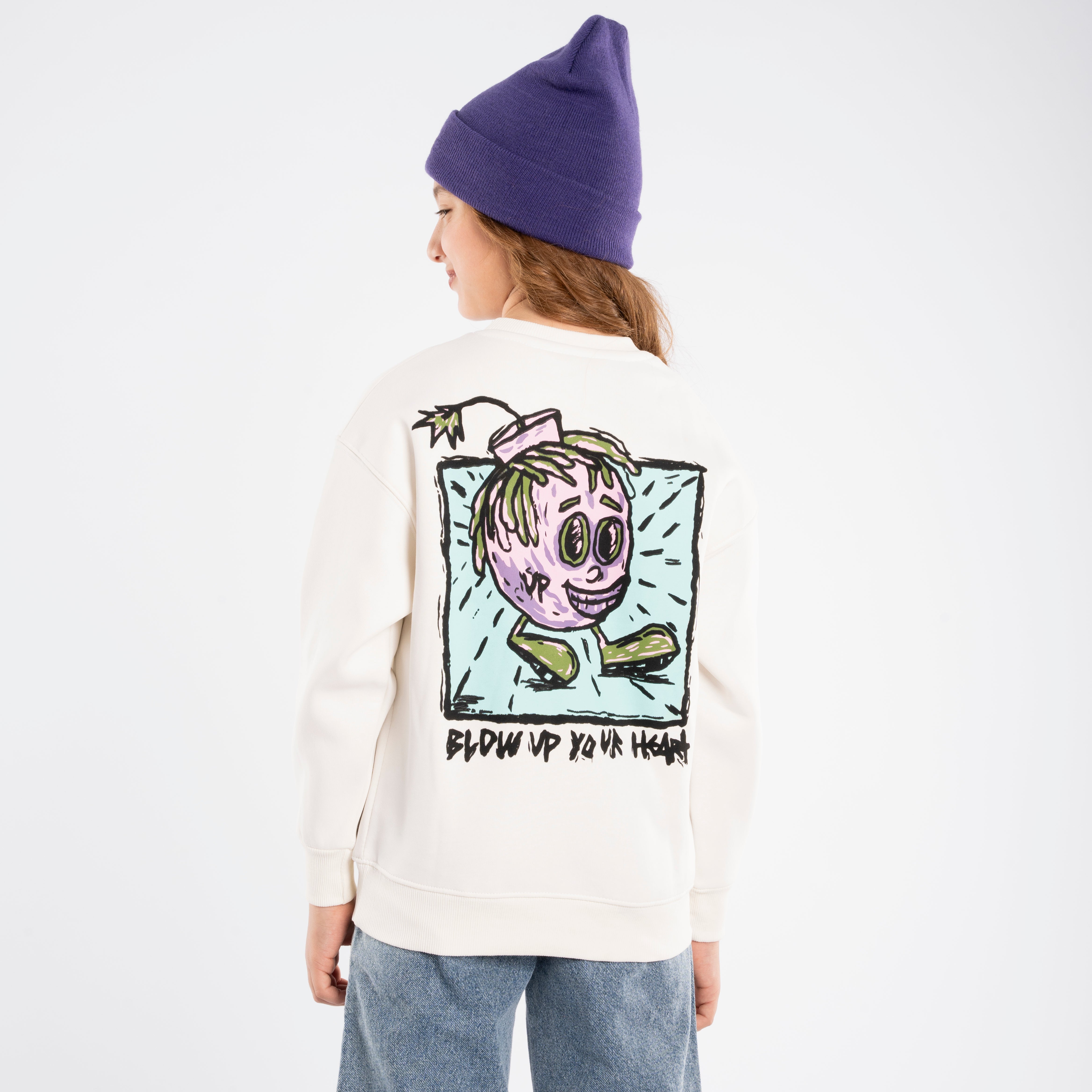 Sweatshirt - Girls - Printed
