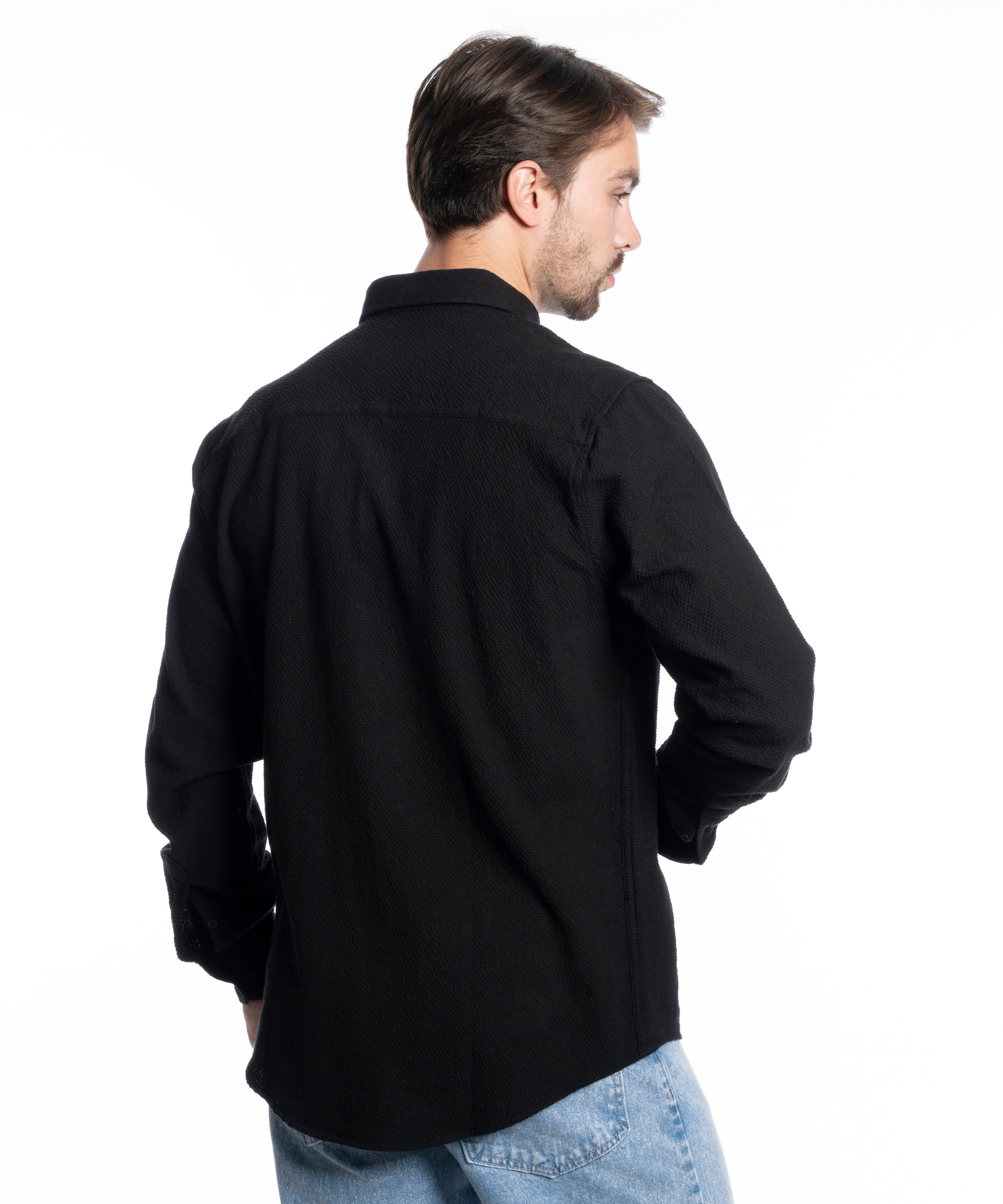Long Sleeve Shirt - Men - Plain