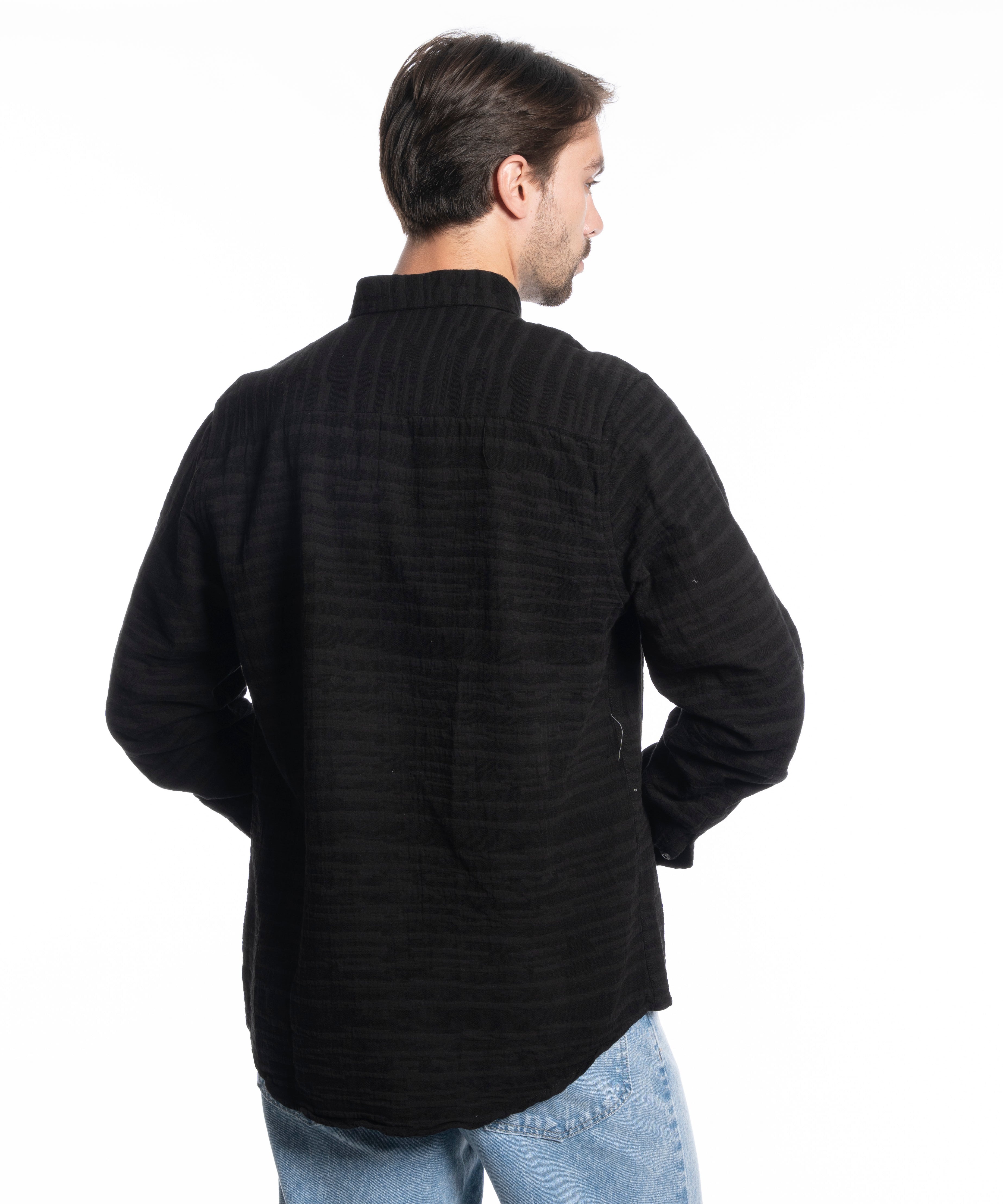 Long Sleeve Shirt - Men - Plain
