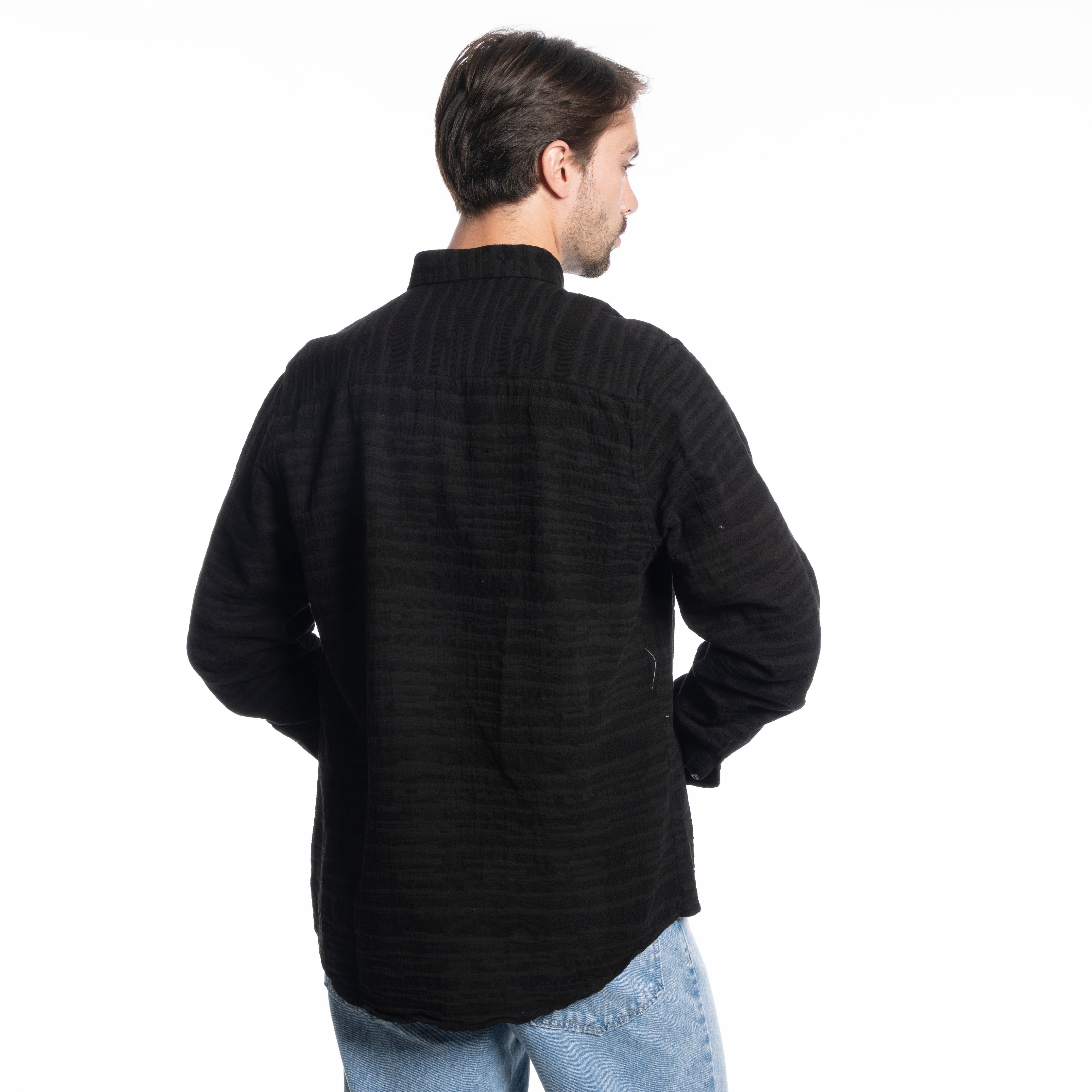 Long Sleeve Shirt - Men - Plain