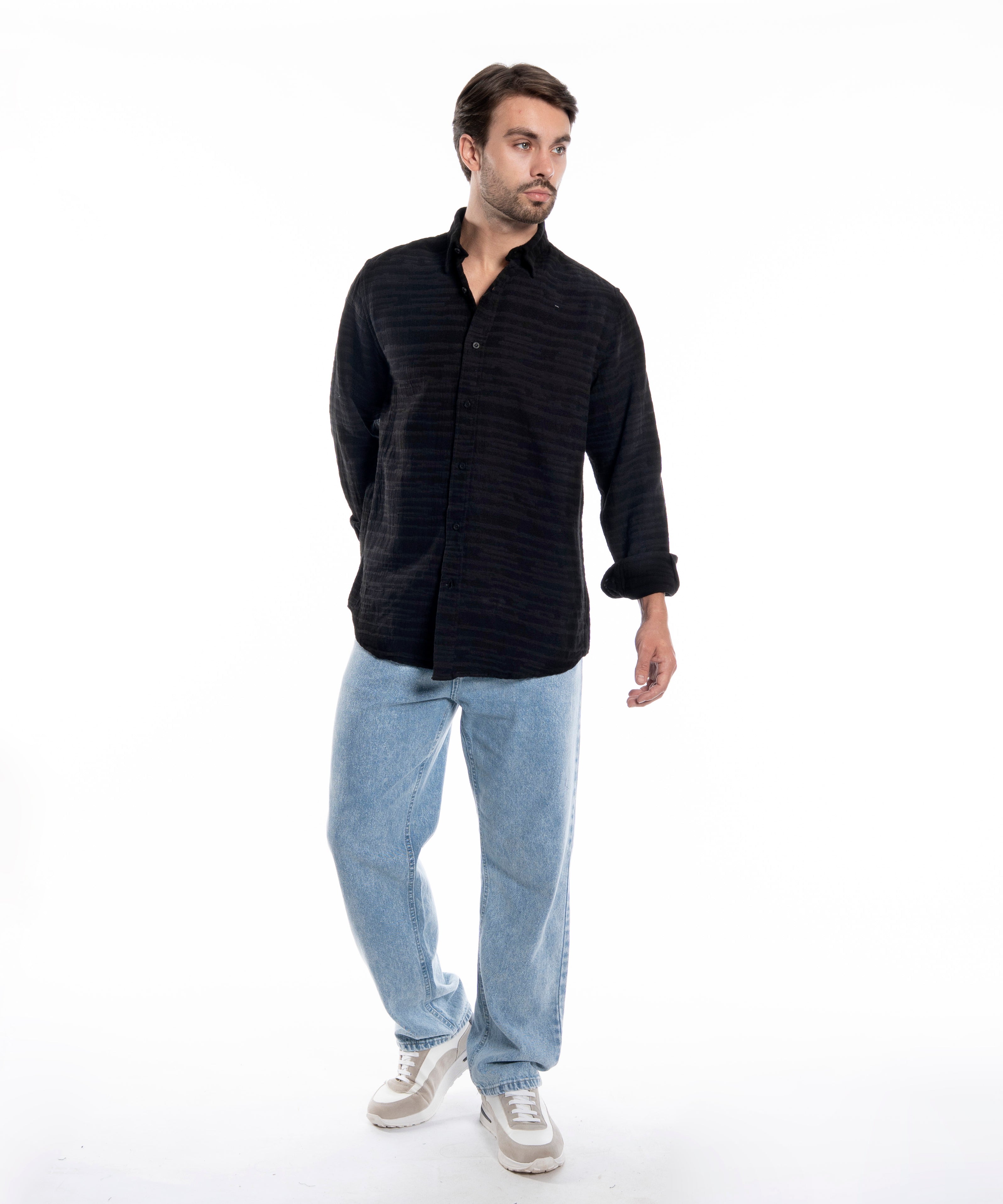 Long Sleeve Shirt - Men - Plain