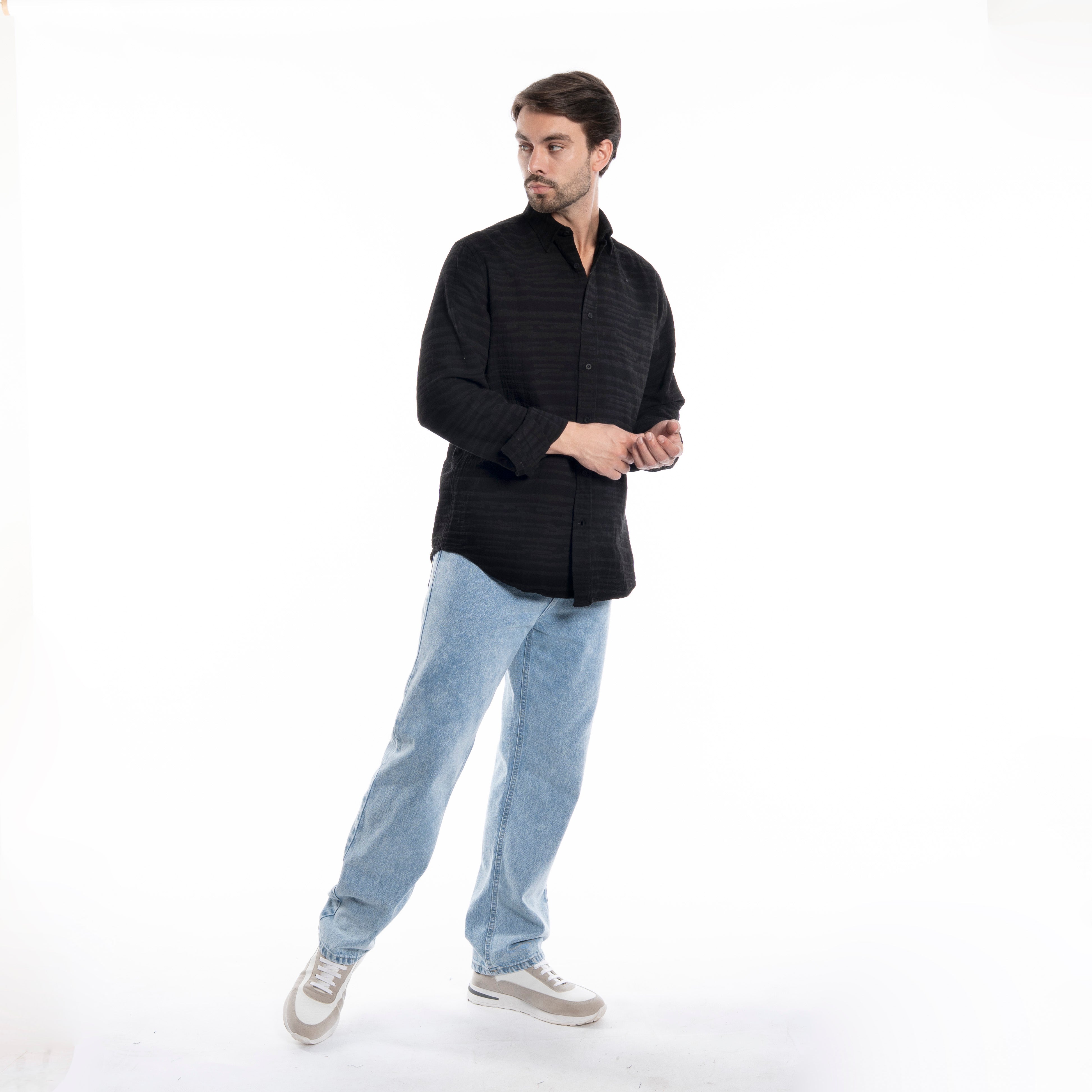 Long Sleeve Shirt - Men - Plain